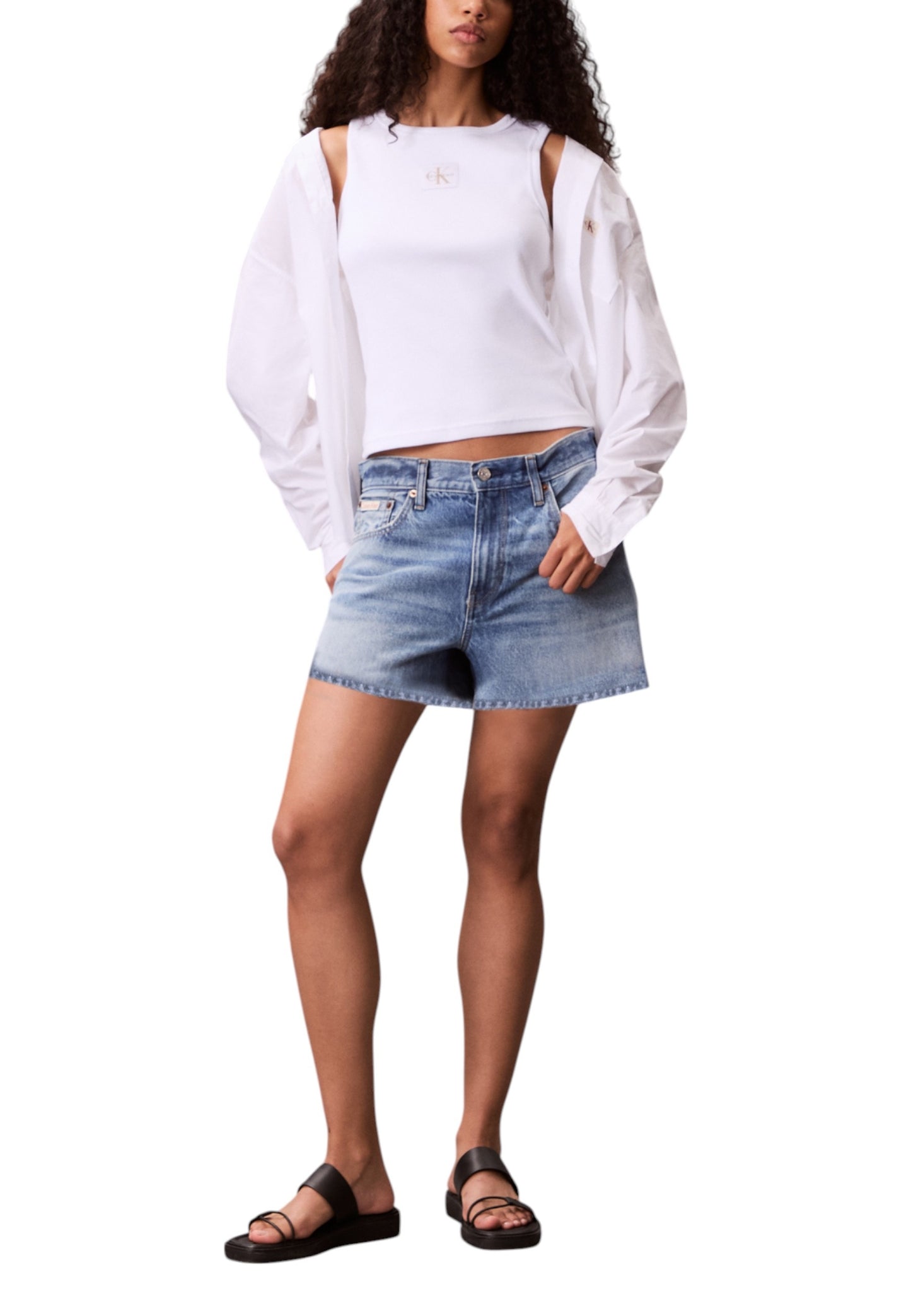 Camiseta sin mangas para mujer de Calvin Klein Jeans