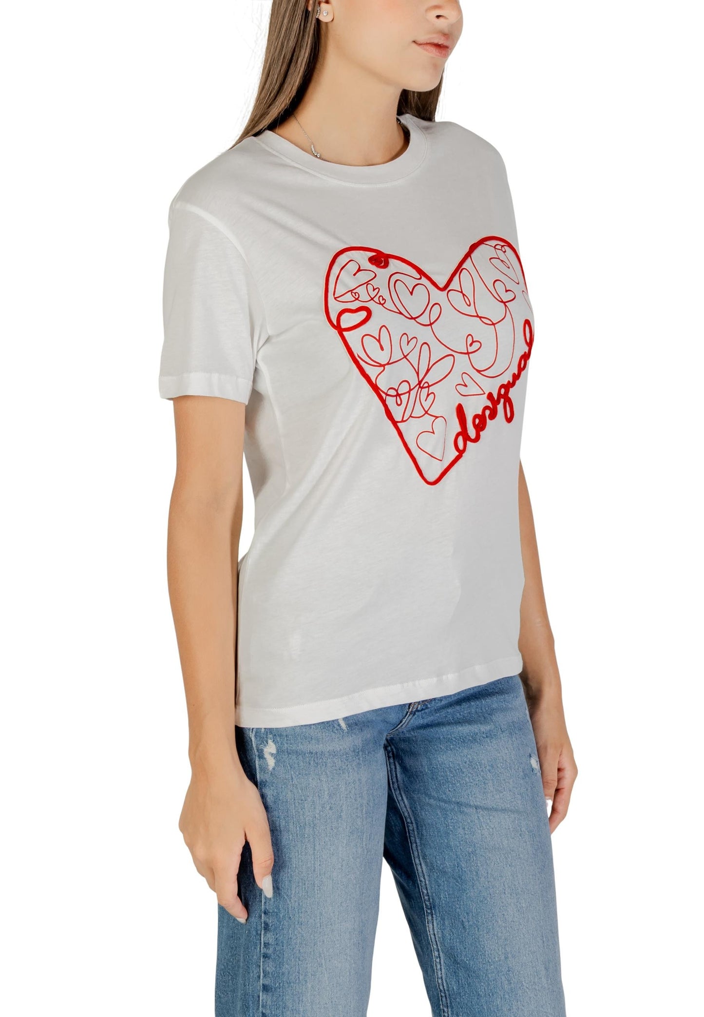 Desigual T-Shirt Donna Desigual 25WWTK50 white white