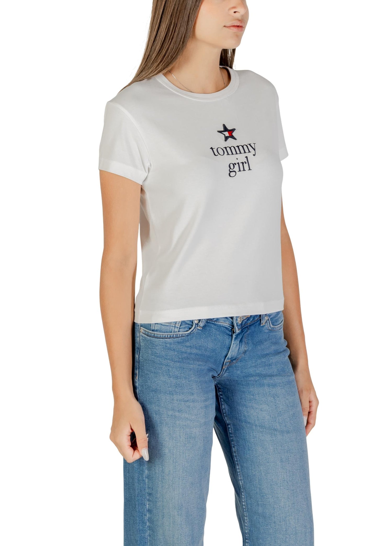 Tommy Hilfiger Jeans T-Shirt Donna Tommy Hilfiger Jeans DN0DN00067 white white