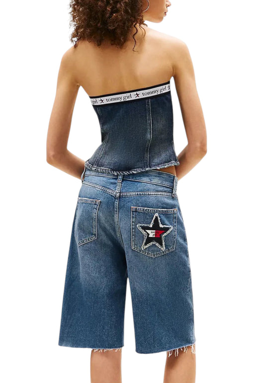 Tommy Hilfiger Jeans Top Donna Tommy Hilfiger Jeans DW0DW21221 blue blue