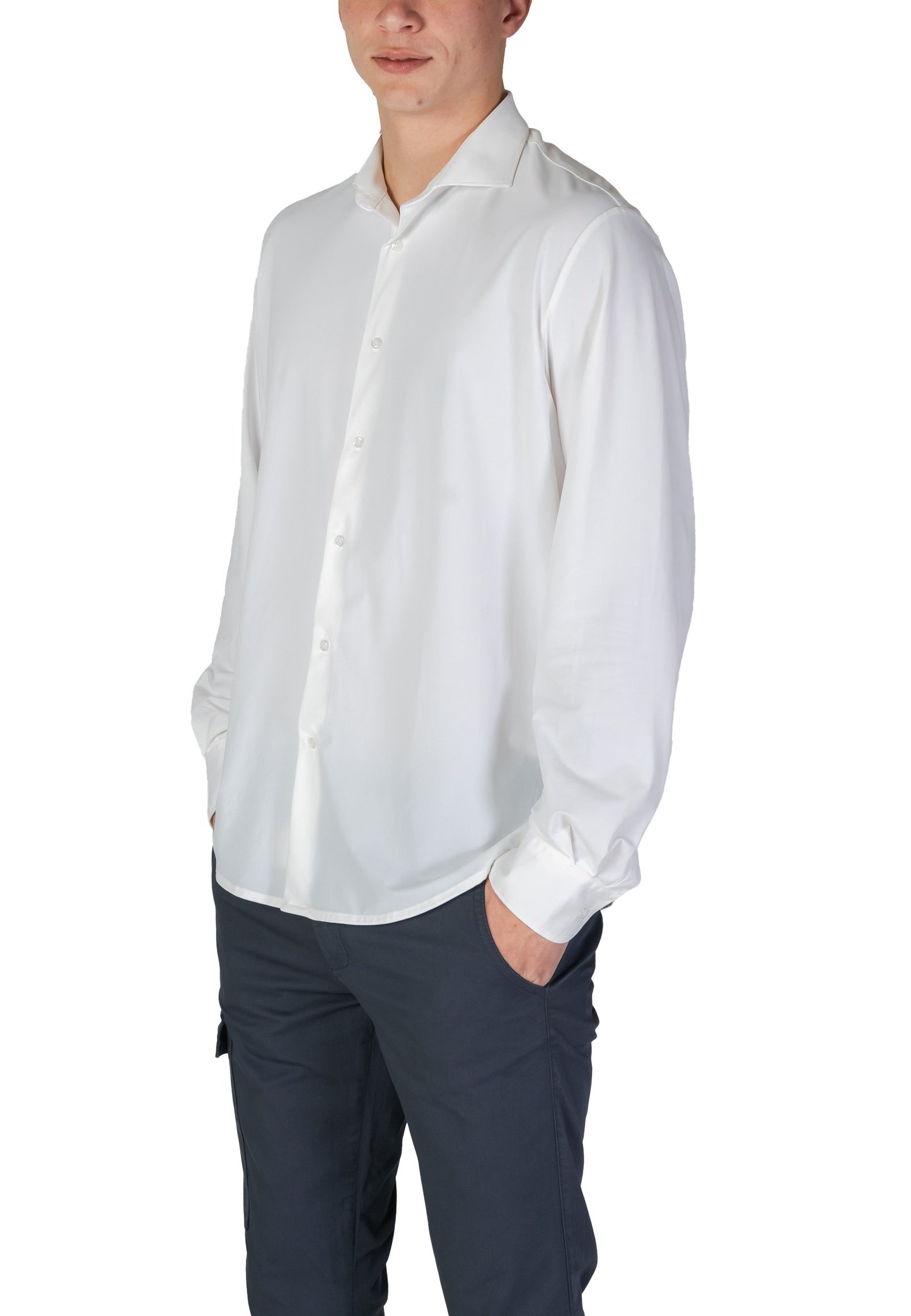 Fashion Brand Camicia Uomo Fashion Brand 24S10CA white white
