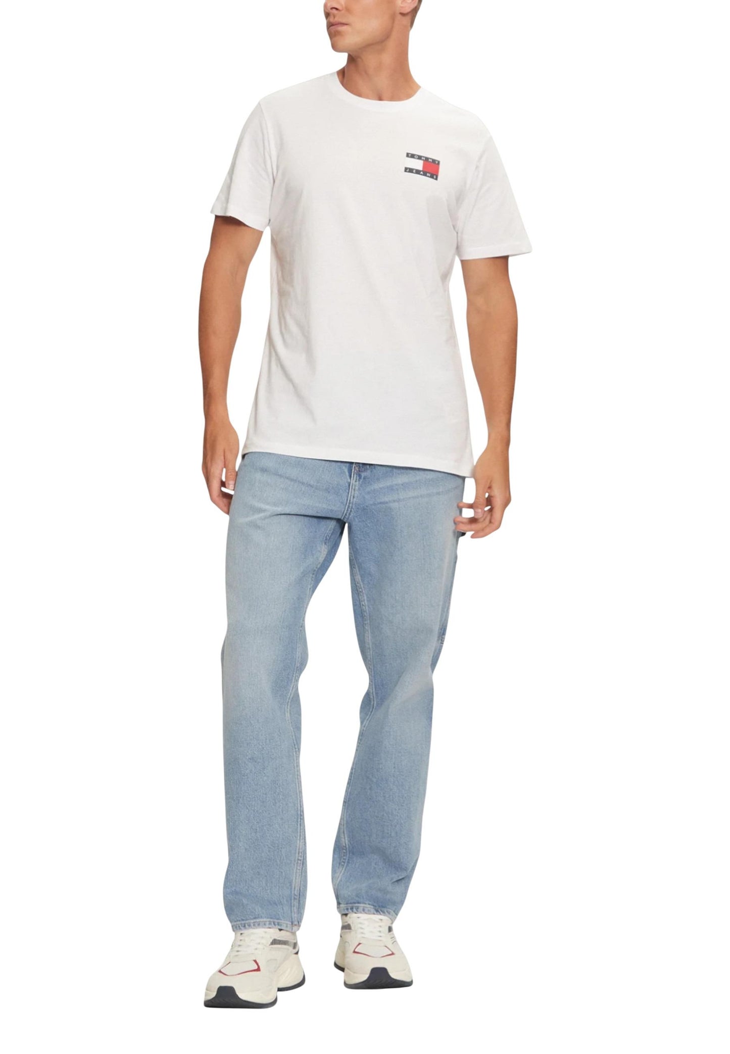 Tommy Hilfiger Jeans T-Shirt Uomo Tommy Hilfiger Jeans DM0DM20740 white white