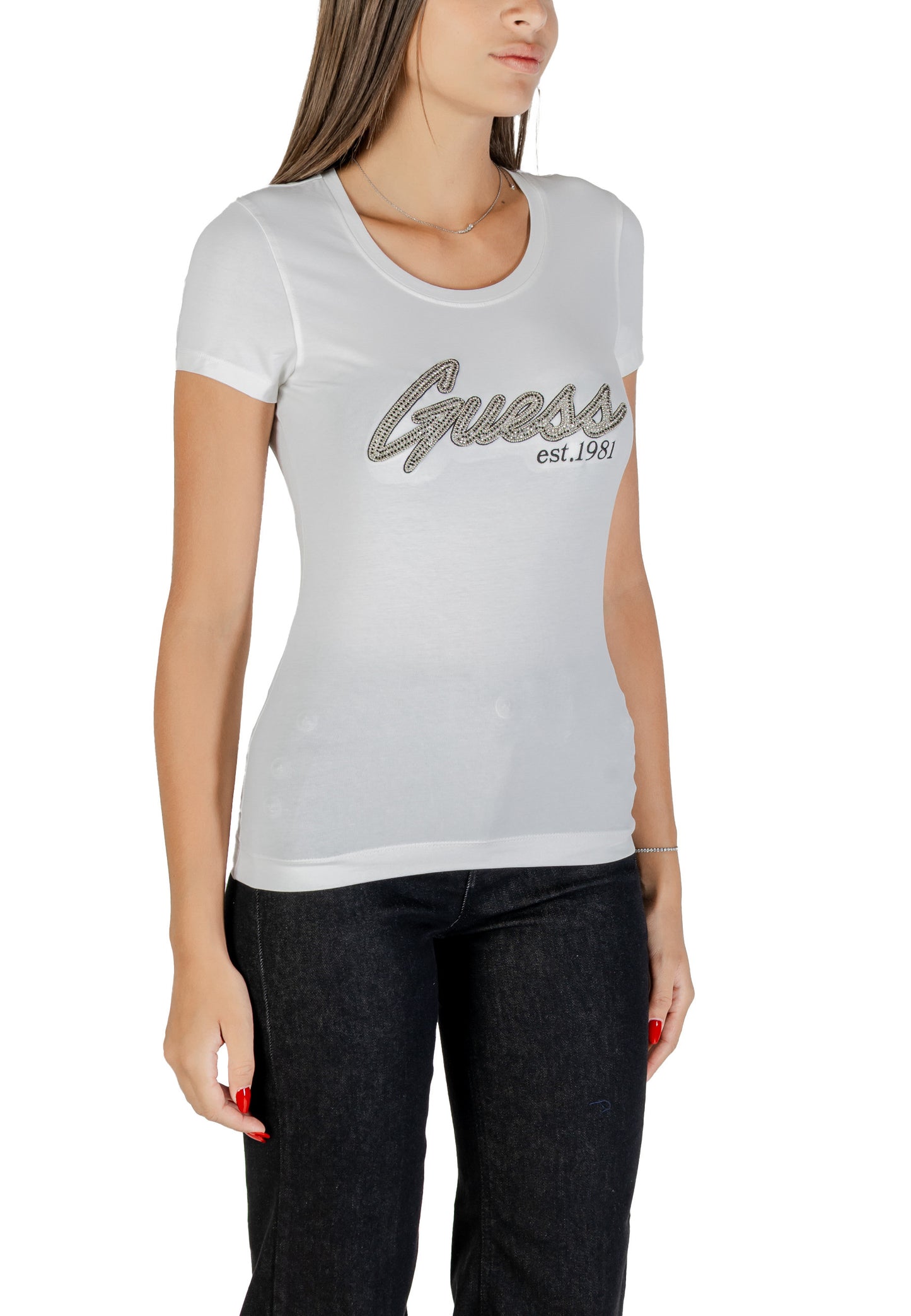 Guess T-Shirt Donna Guess W5YI16 J1314 white white