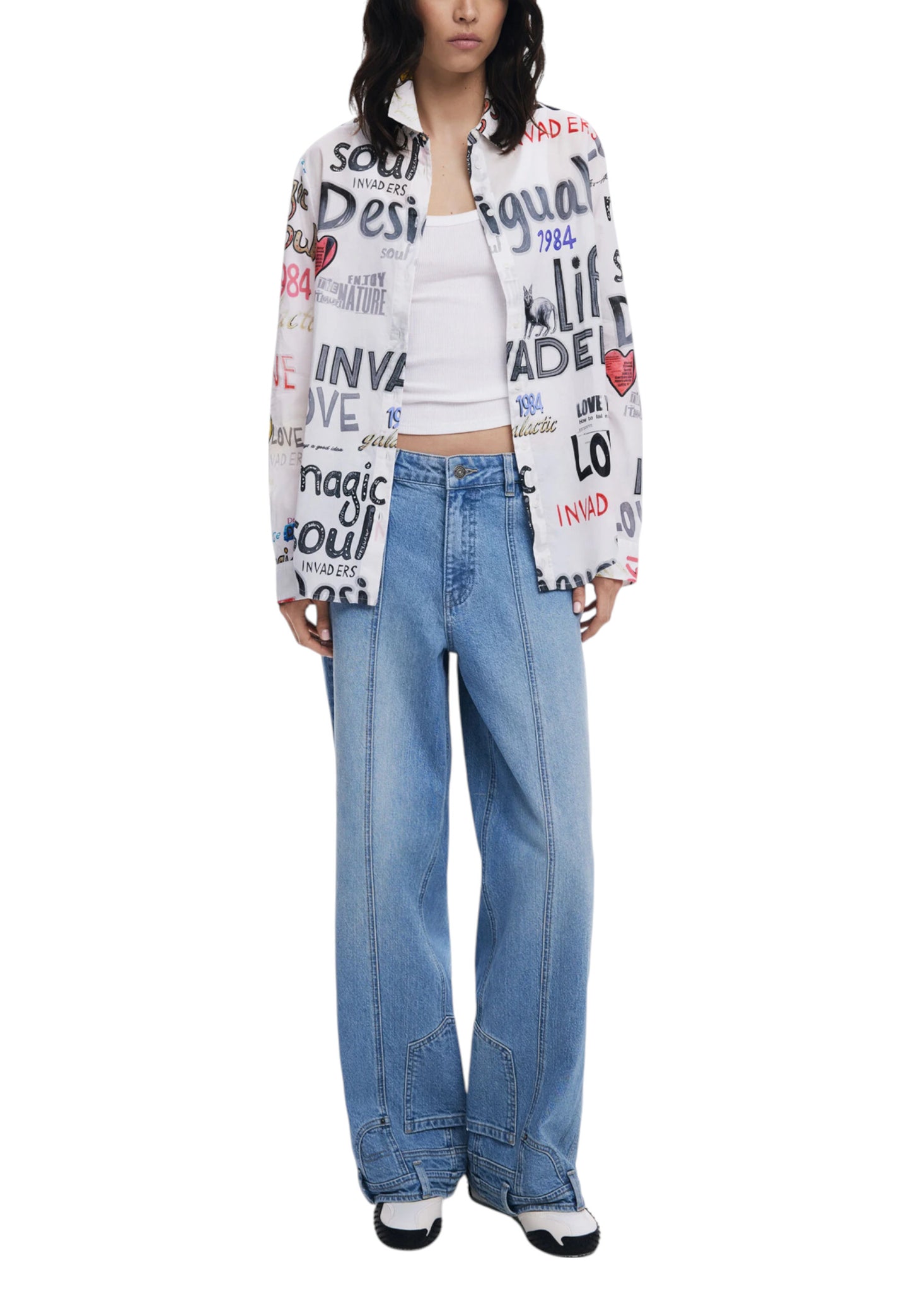 Desigual Blouse Donna Desigual 25WWCW10 white white