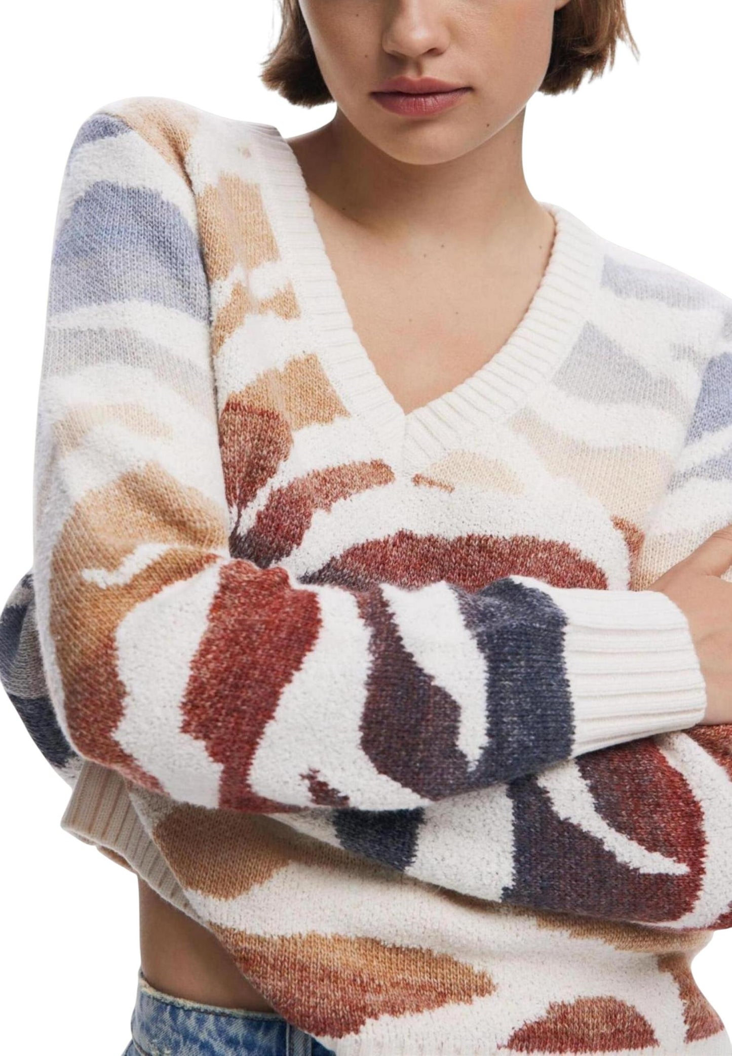 Desigual Maglia Donna Desigual 25WWJF21 beige beige