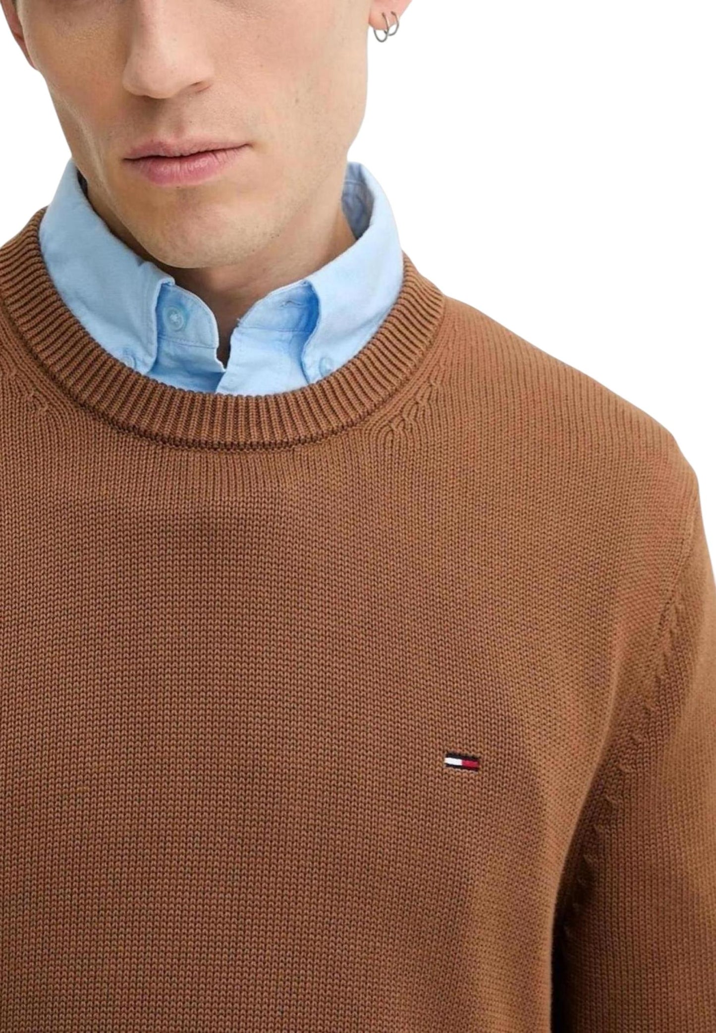 Tommy Hilfiger Jeans Maglia Uomo Tommy Hilfiger Jeans DM0DM21787 brown brown