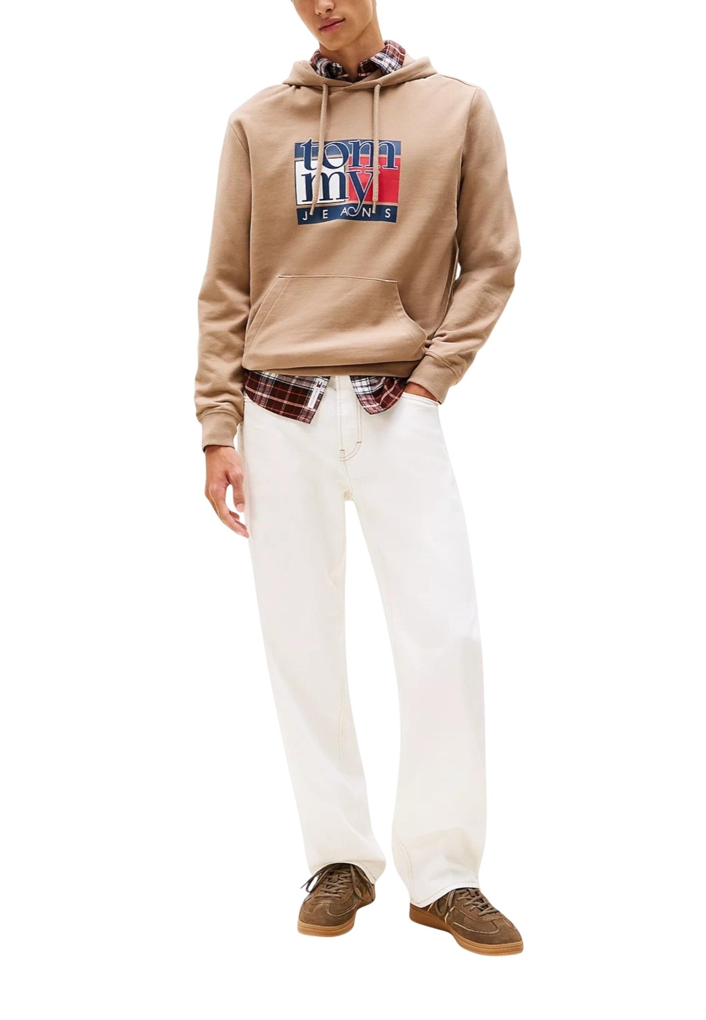 Tommy Hilfiger Jeans Felpa Uomo Tommy Hilfiger Jeans DM0DM22092 beige beige