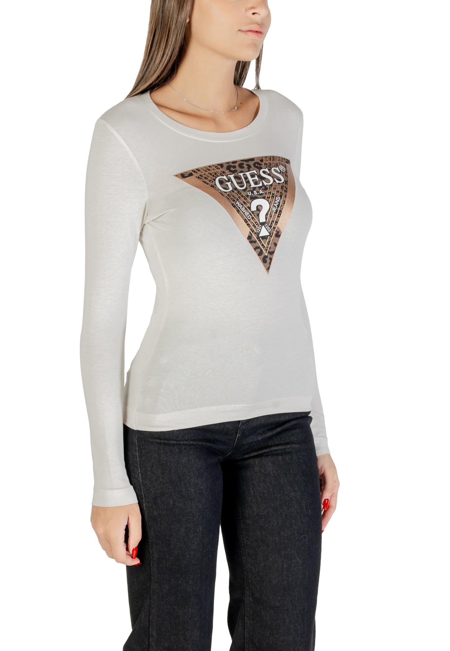 Guess T-Shirt Donna Guess W5BI75 J1314 beige beige
