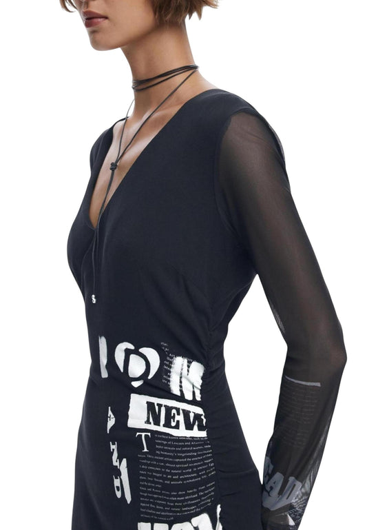 Desigual Abito Donna Desigual 25WWVW26 black black