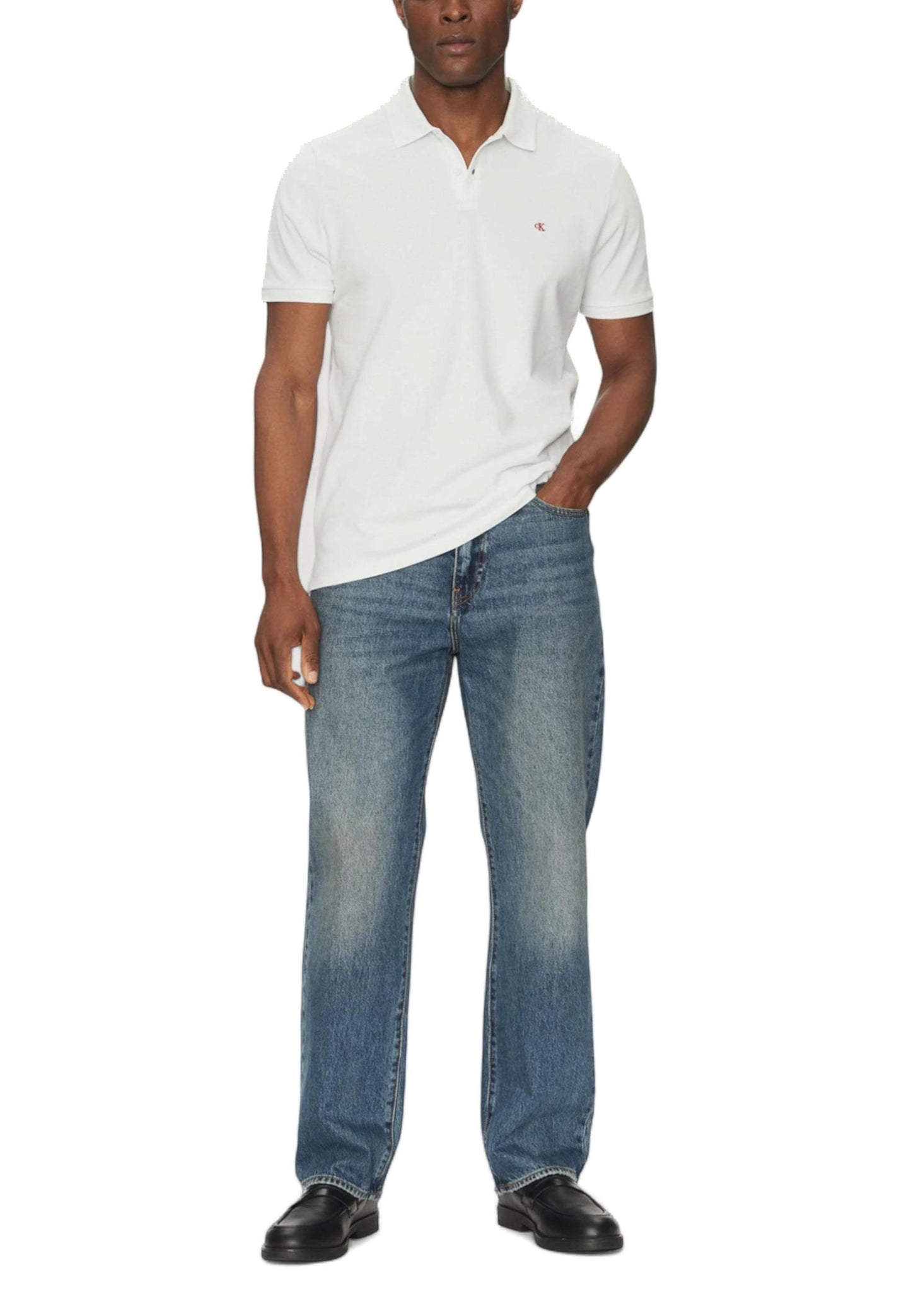 Calvin Klein Jeans Polo Uomo Calvin Klein Jeans LV040EM269 white white
