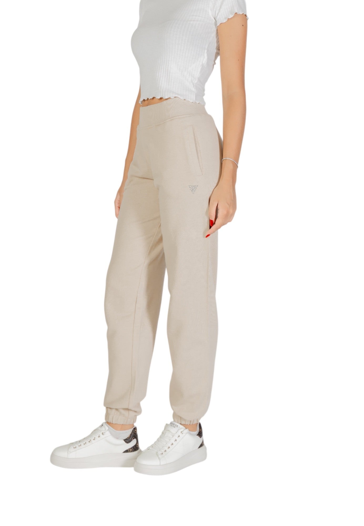Guess Pantaloni Donna Guess V5YB17 KCRP0 beige beige
