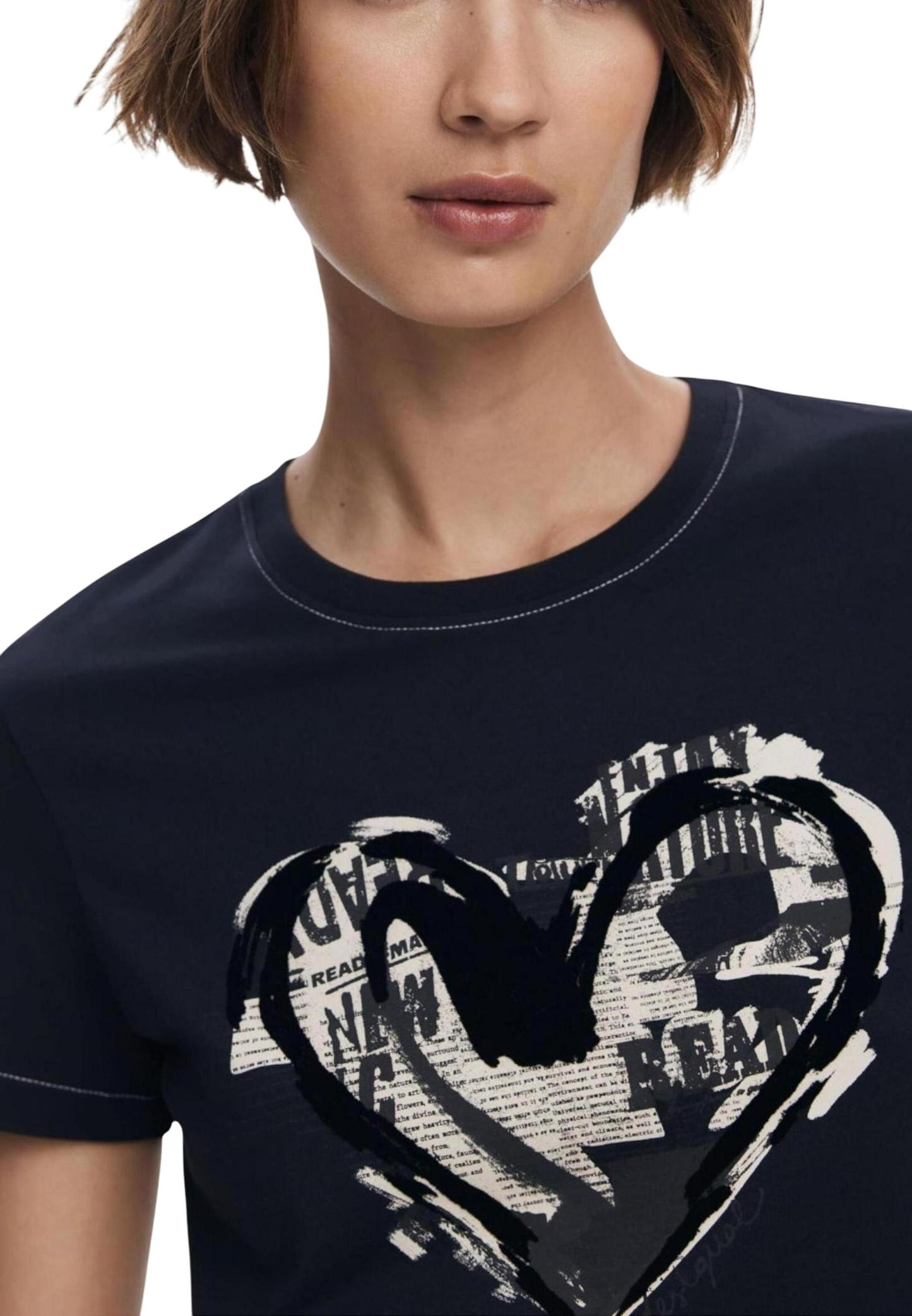 Desigual T-Shirt Donna Desigual 25WWTK04 black black