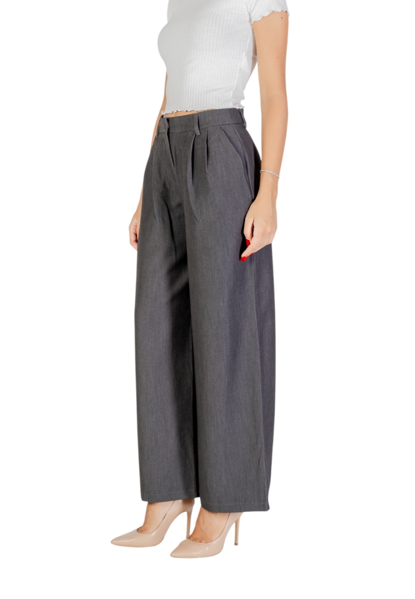 Only Pantaloni Donna Only 15304707 grey grey
