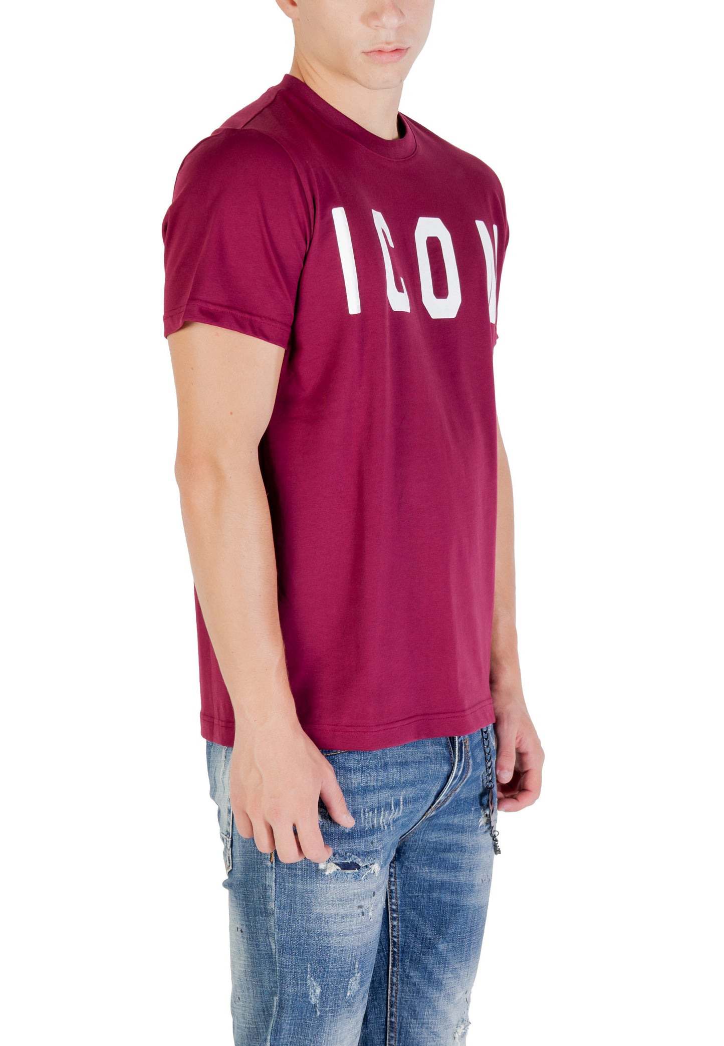 Icon T-Shirt Uomo Icon ICUF2W6T001 bordeaux bordeaux