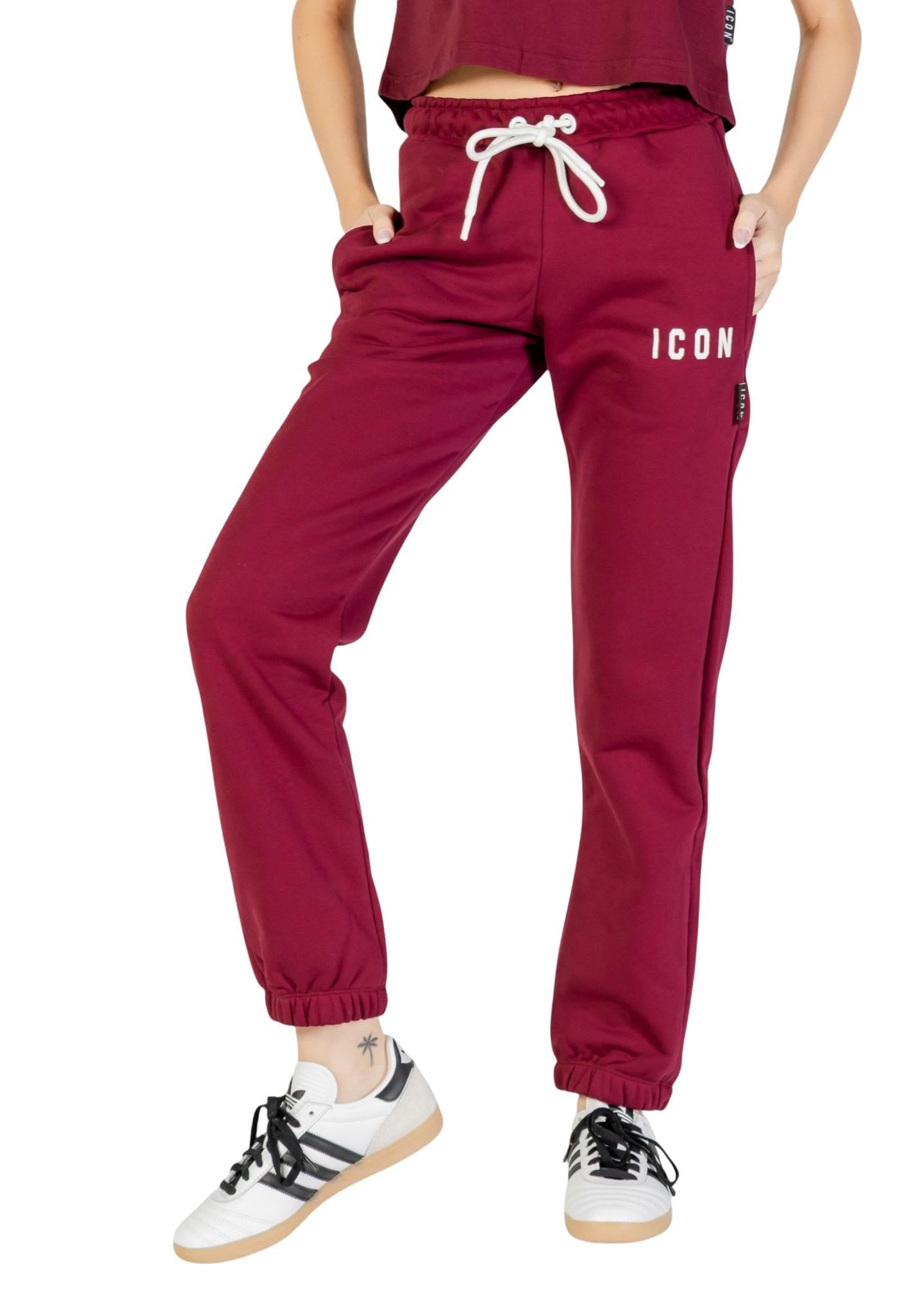 Icon Pantaloni Donna Icon ICDF2W6P003 bordeaux bordeaux