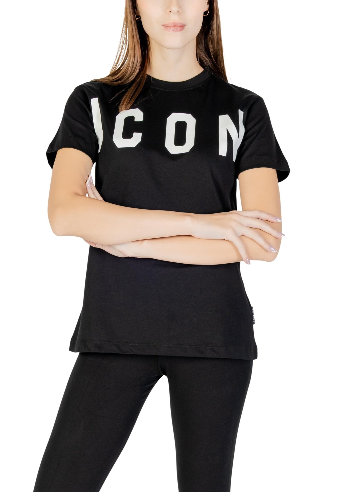 Icon T-Shirt Donna Icon ICDF2W6T001 black black