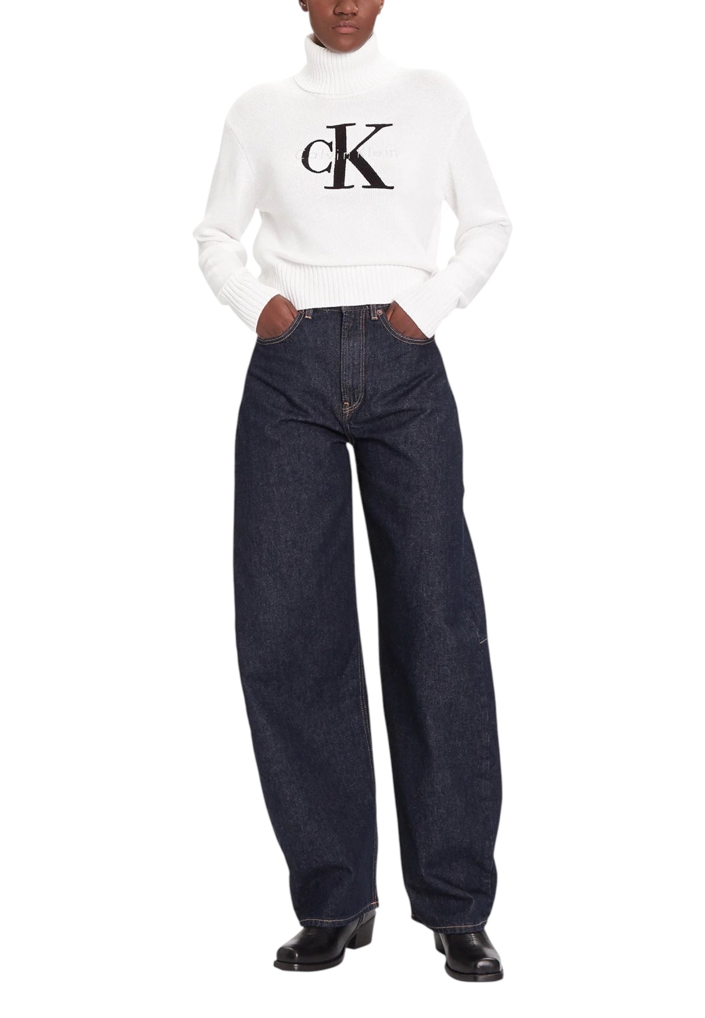 Calvin Klein Jeans Maglia Donna Calvin Klein Jeans LV047D354G white white