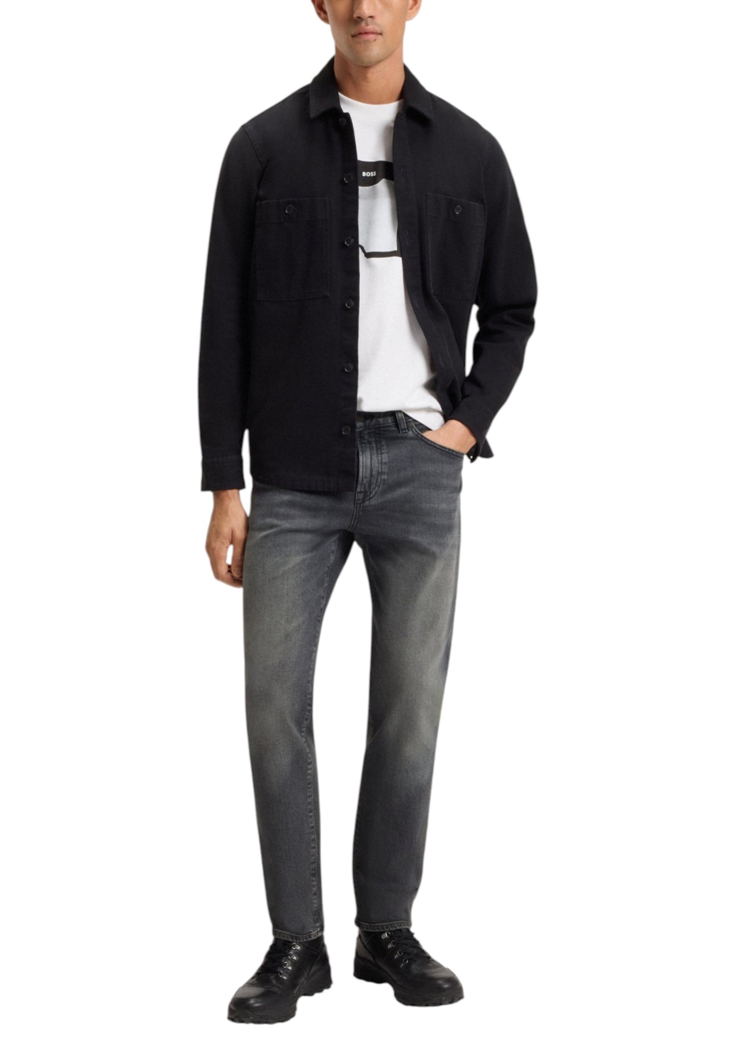 Boss Jeans Uomo Boss 50549530 grey grey
