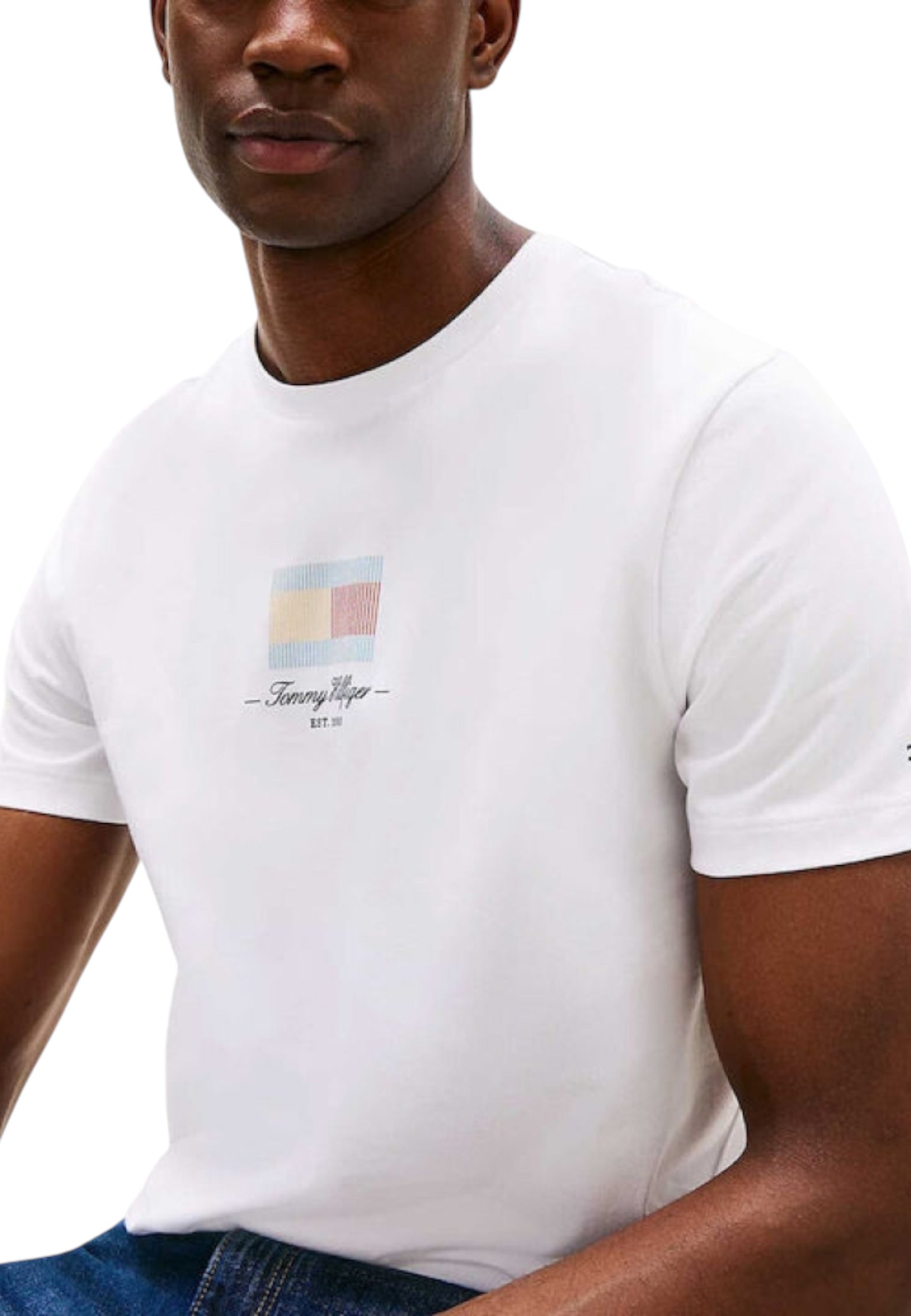 Tommy Hilfiger T-Shirt Uomo Tommy Hilfiger MW0MW39349 white white