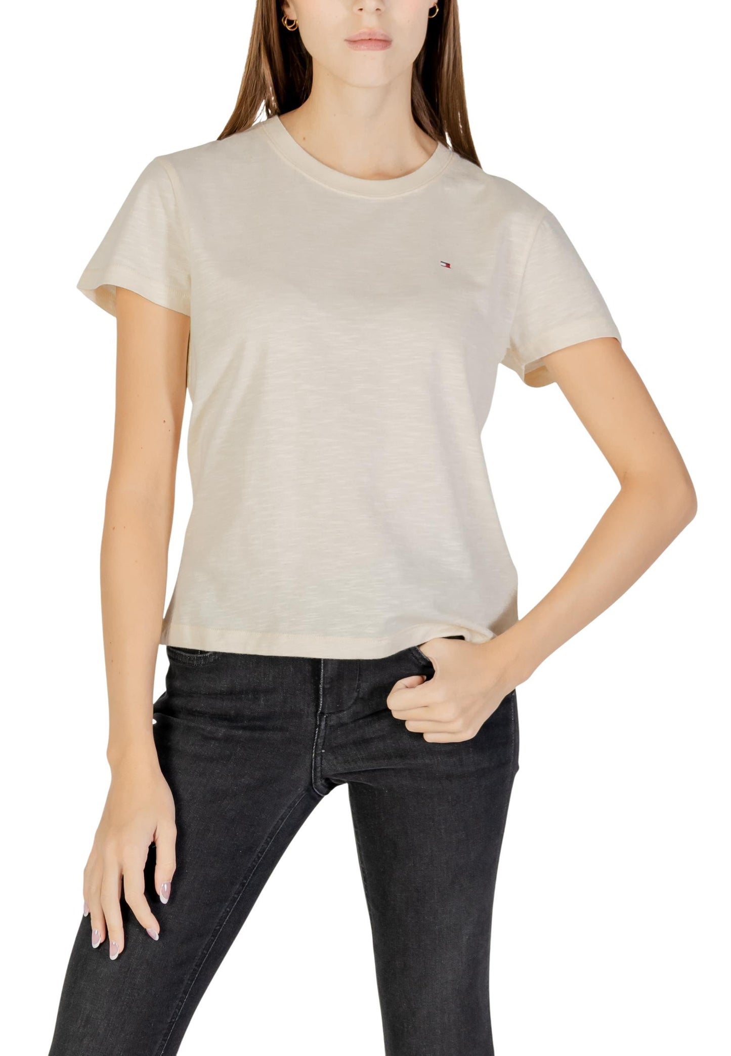 Tommy Hilfiger Jeans T-Shirt Donna Tommy Hilfiger Jeans WW0WW44433 beige beige