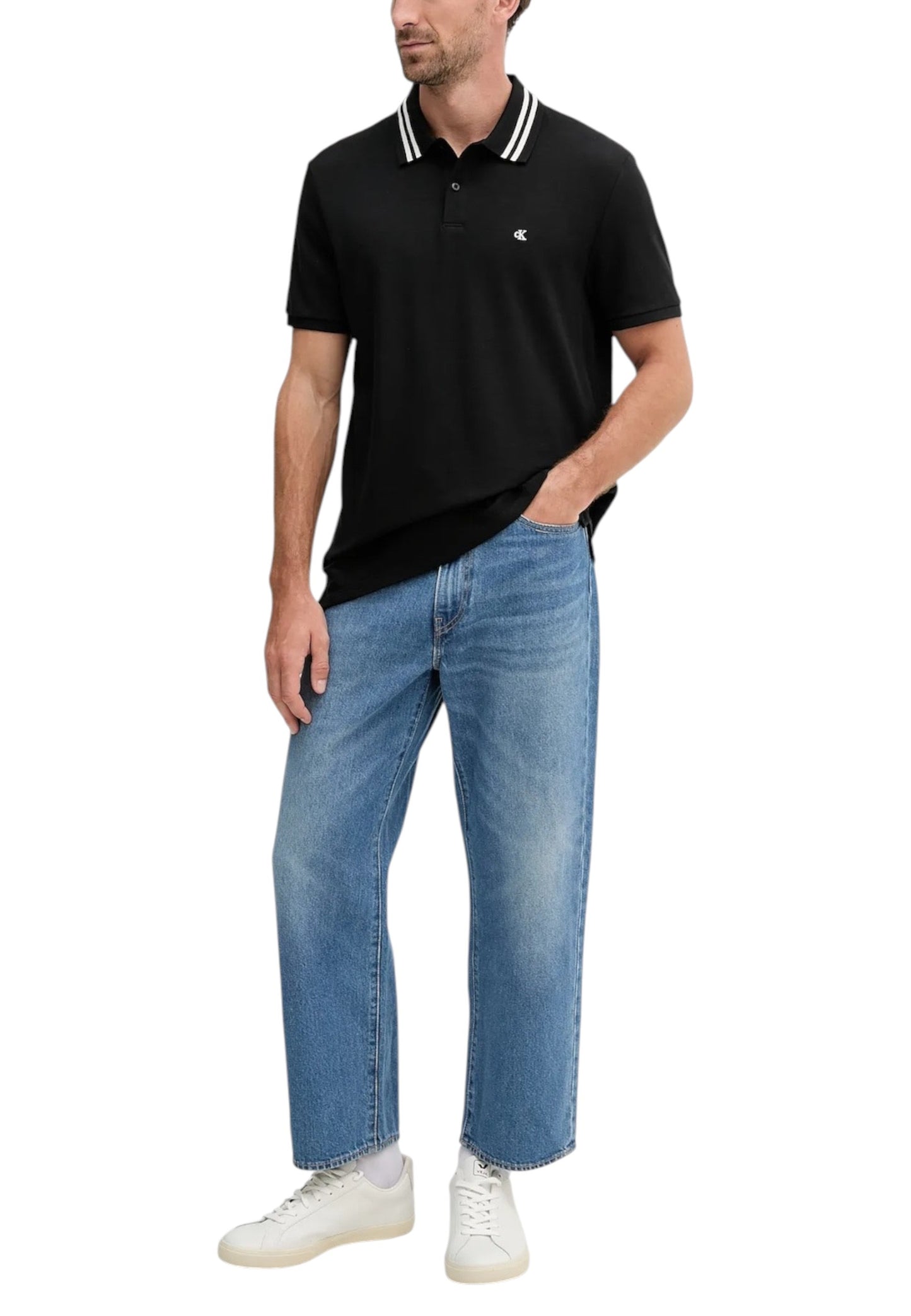 Calvin Klein Jeans Polo Uomo Calvin Klein Jeans LV04RC276G black black