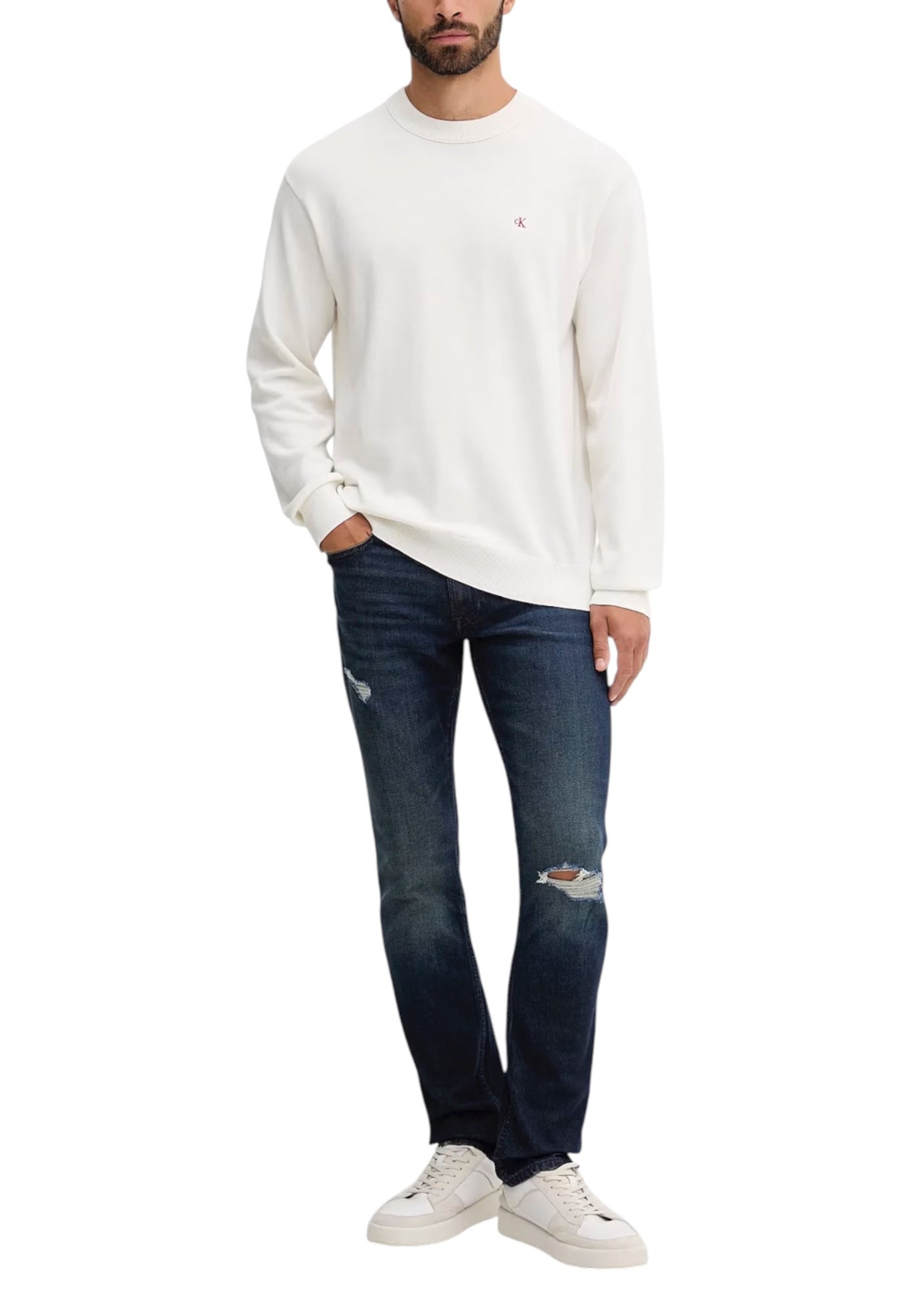 Calvin Klein Jeans Maglia Uomo Calvin Klein Jeans LV04RC309G white white
