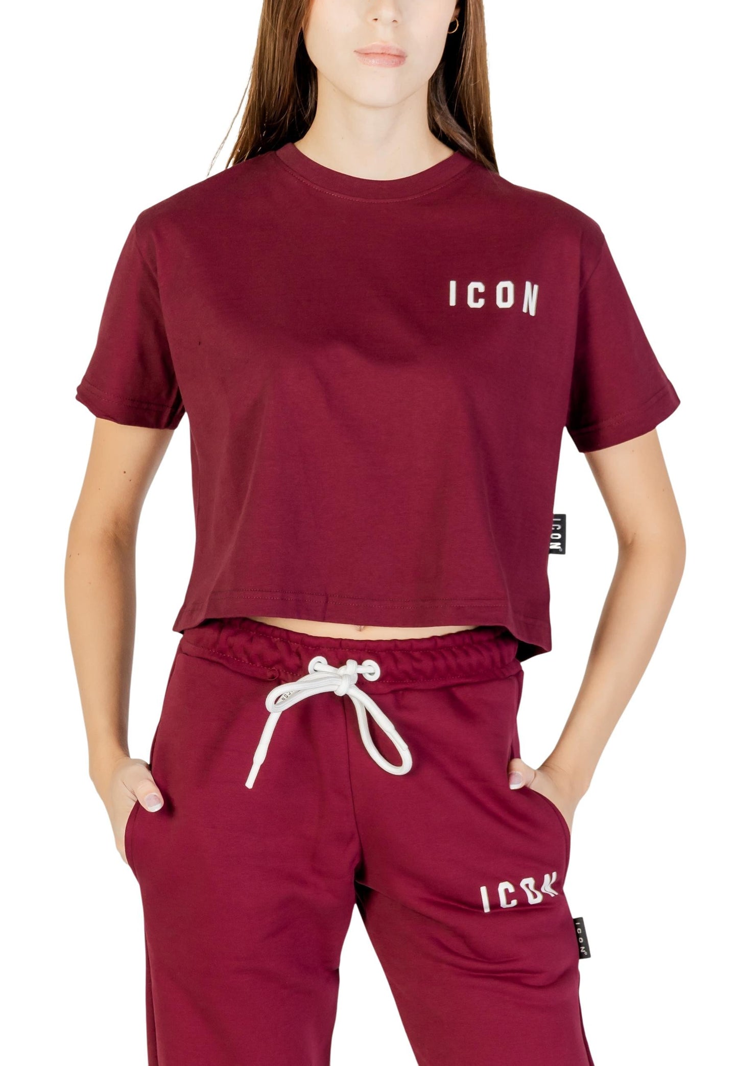 Icon T-Shirt Donna Icon ICDF2W6T002 bordeaux bordeaux
