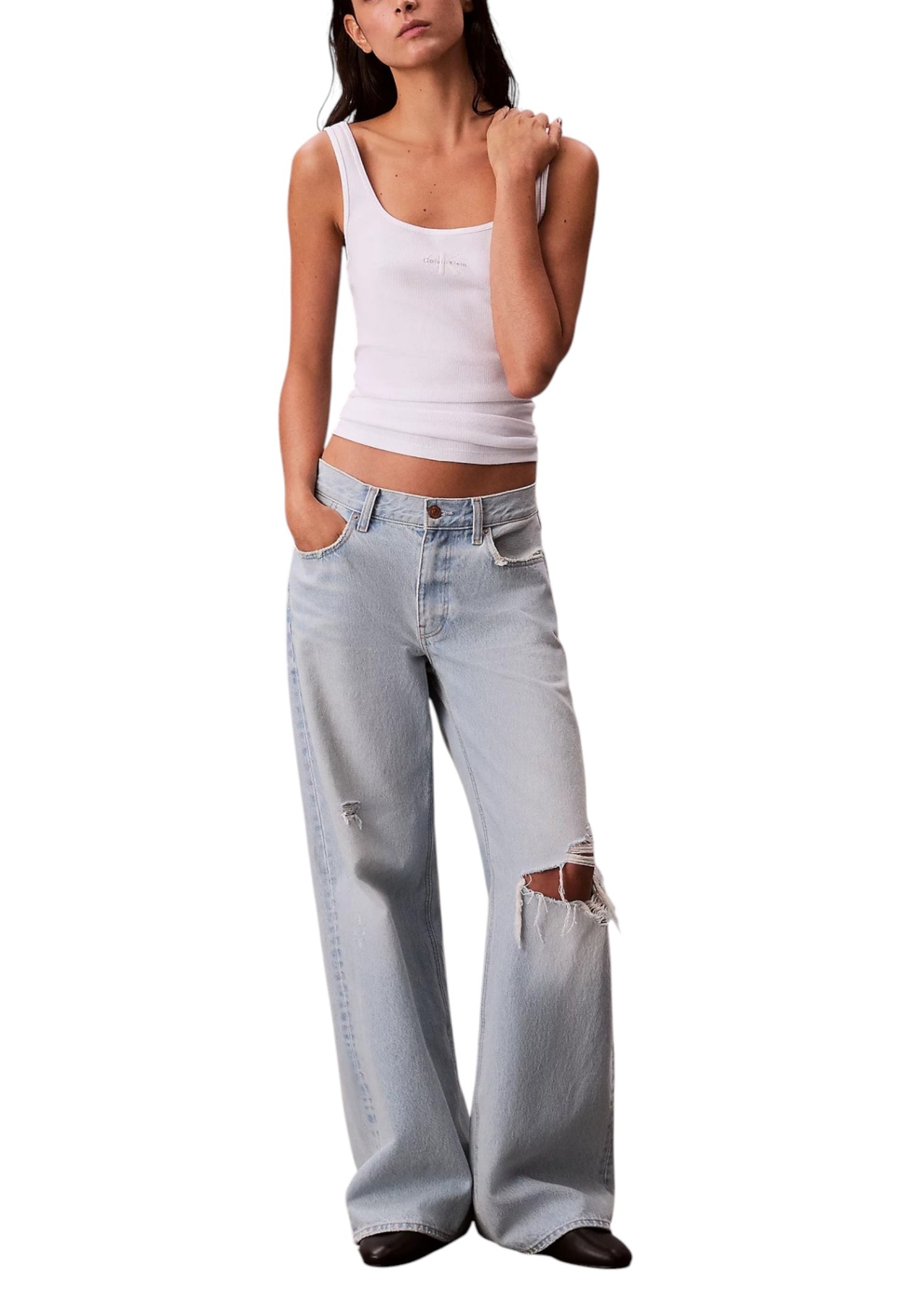 Calvin Klein Jeans Canotta Donna Calvin Klein Jeans LV047A804G white white