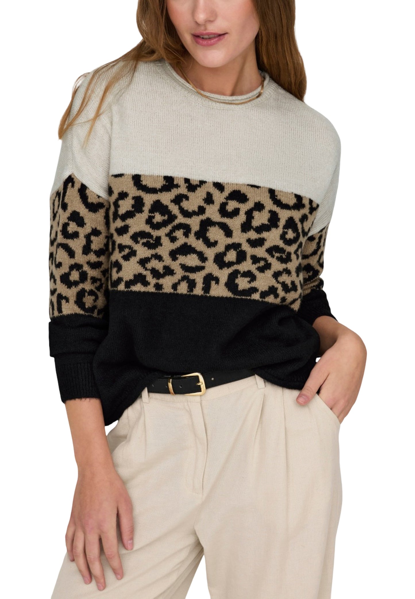 Only Maglia Donna Only 15294969 beige beige