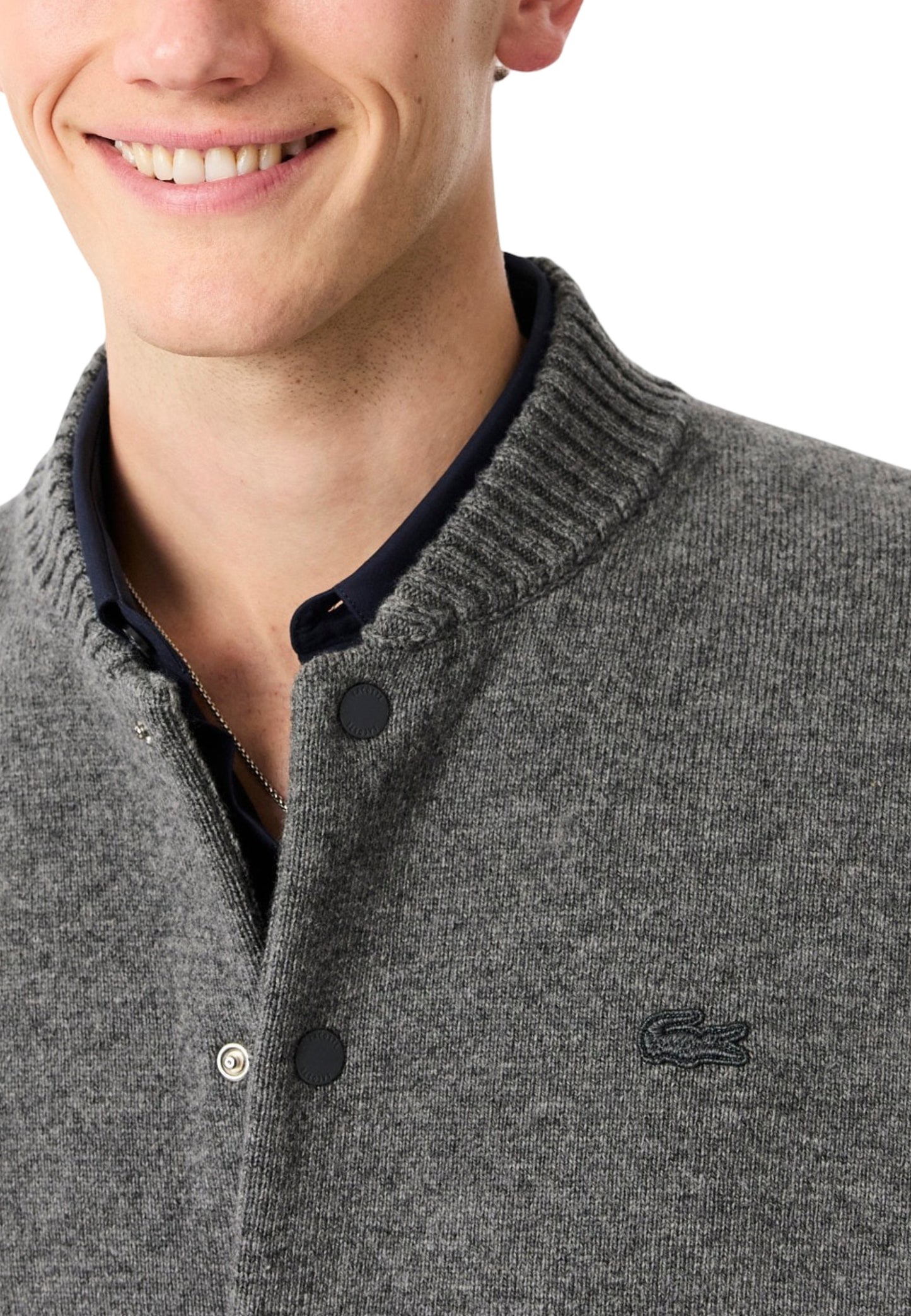 Lacoste Cardigans Uomo Lacoste AH5170-00 grey grey