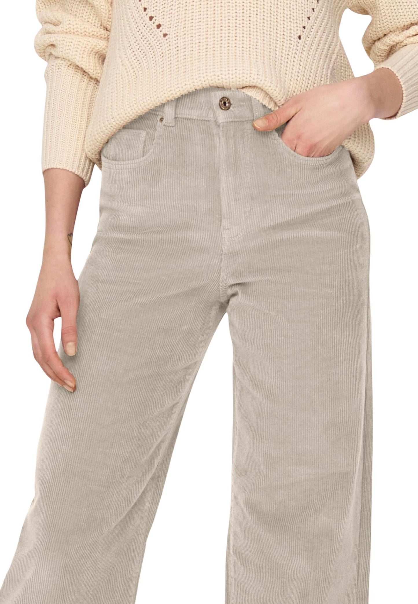 Only Pantaloni Donna Only 15263179 beige beige