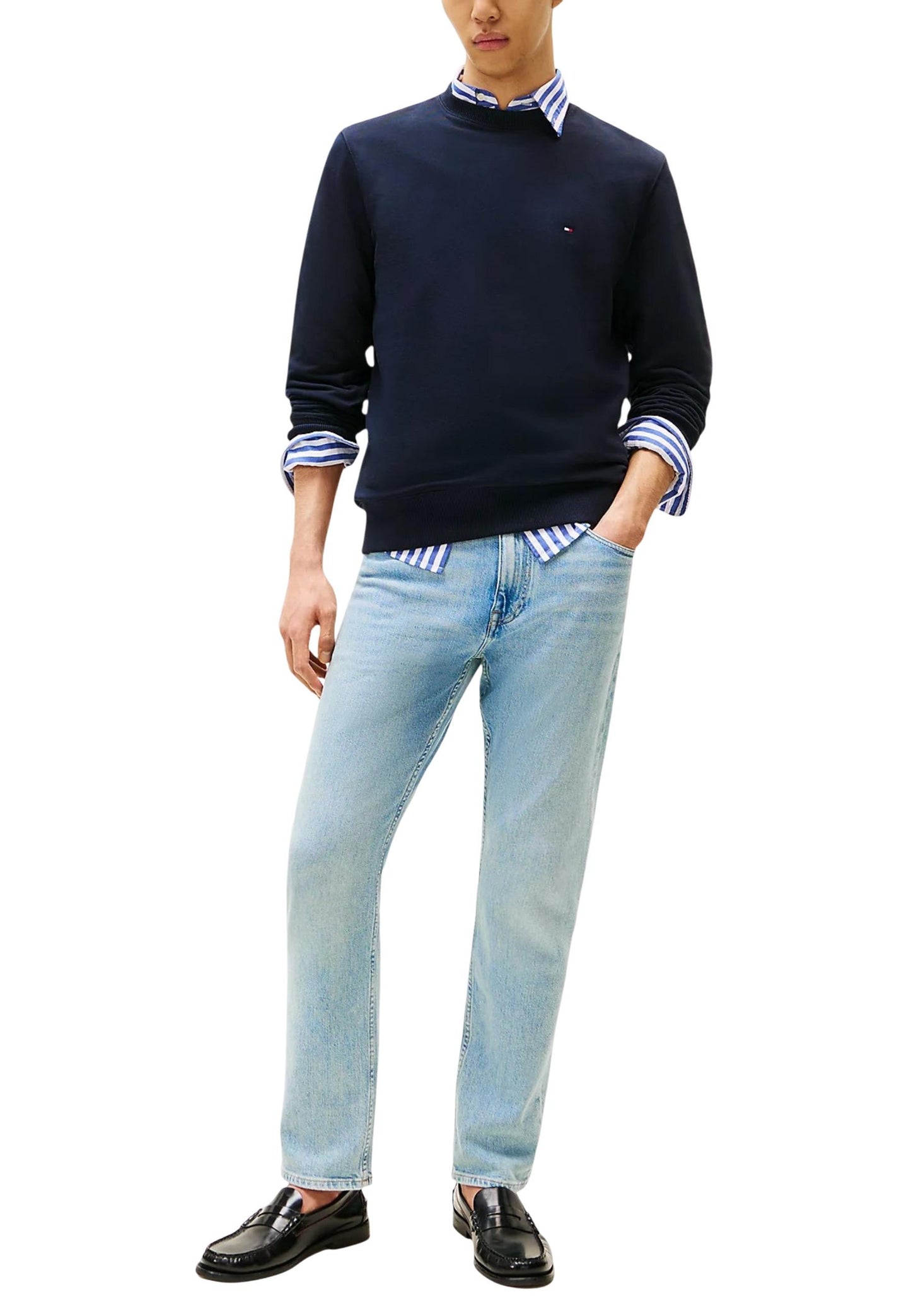 Tommy Hilfiger Felpa Uomo Tommy Hilfiger MW0MW37237 blue blue