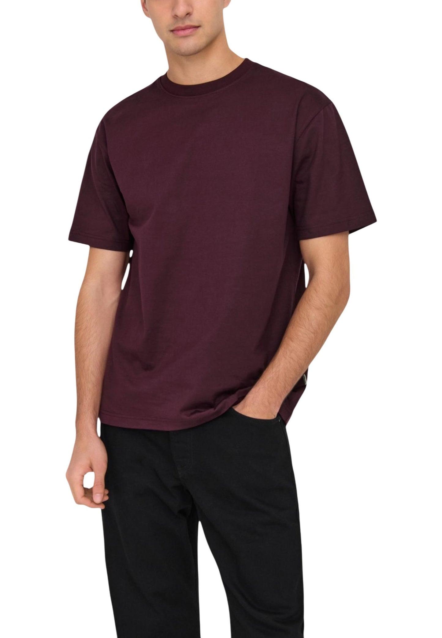 Only & Sons T-Shirt Uomo Only & Sons 22022532 bordeaux bordeaux