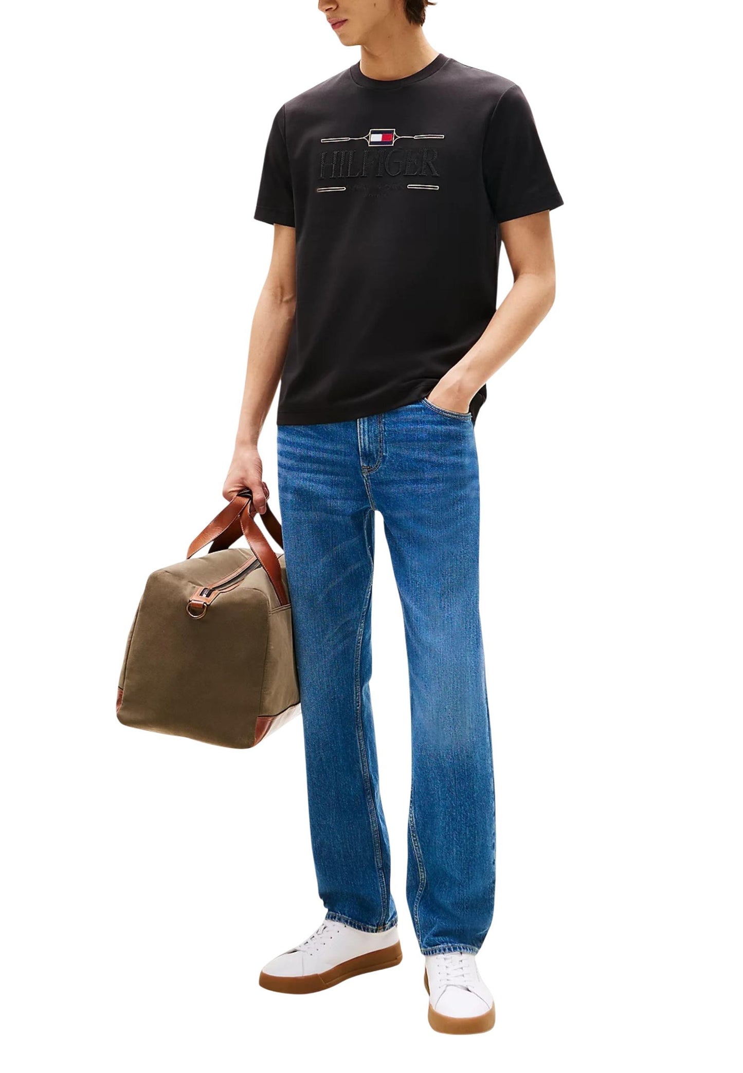 Tommy Hilfiger T-Shirt Uomo Tommy Hilfiger MW0MW39585 black black