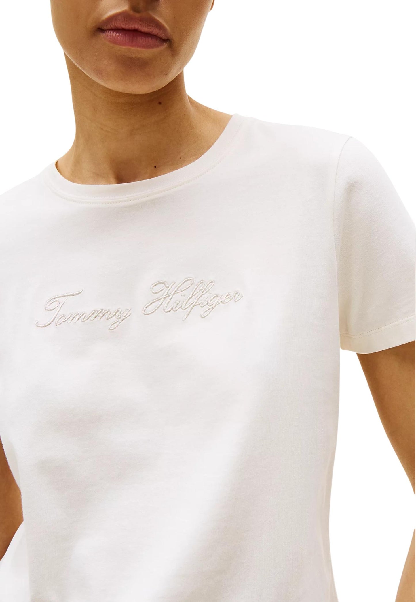 Tommy Hilfiger T-Shirt Donna Tommy Hilfiger WW0WW47210 white white