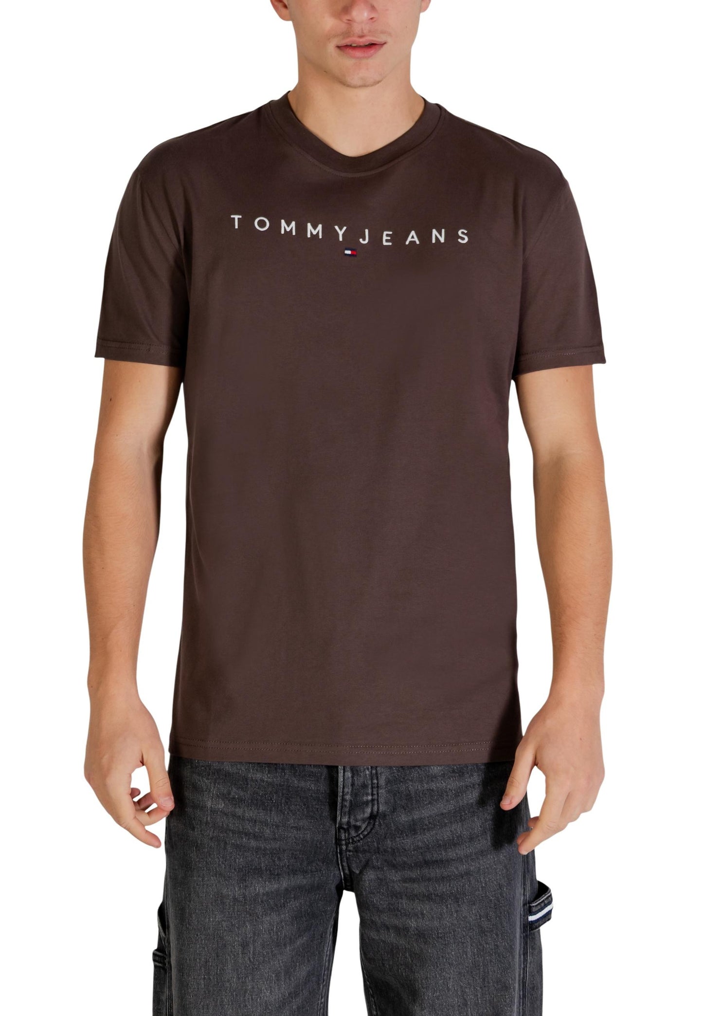 Tommy Hilfiger Jeans T-Shirt Uomo Tommy Hilfiger Jeans WH7_15736002929_Dark_Brown brown brown