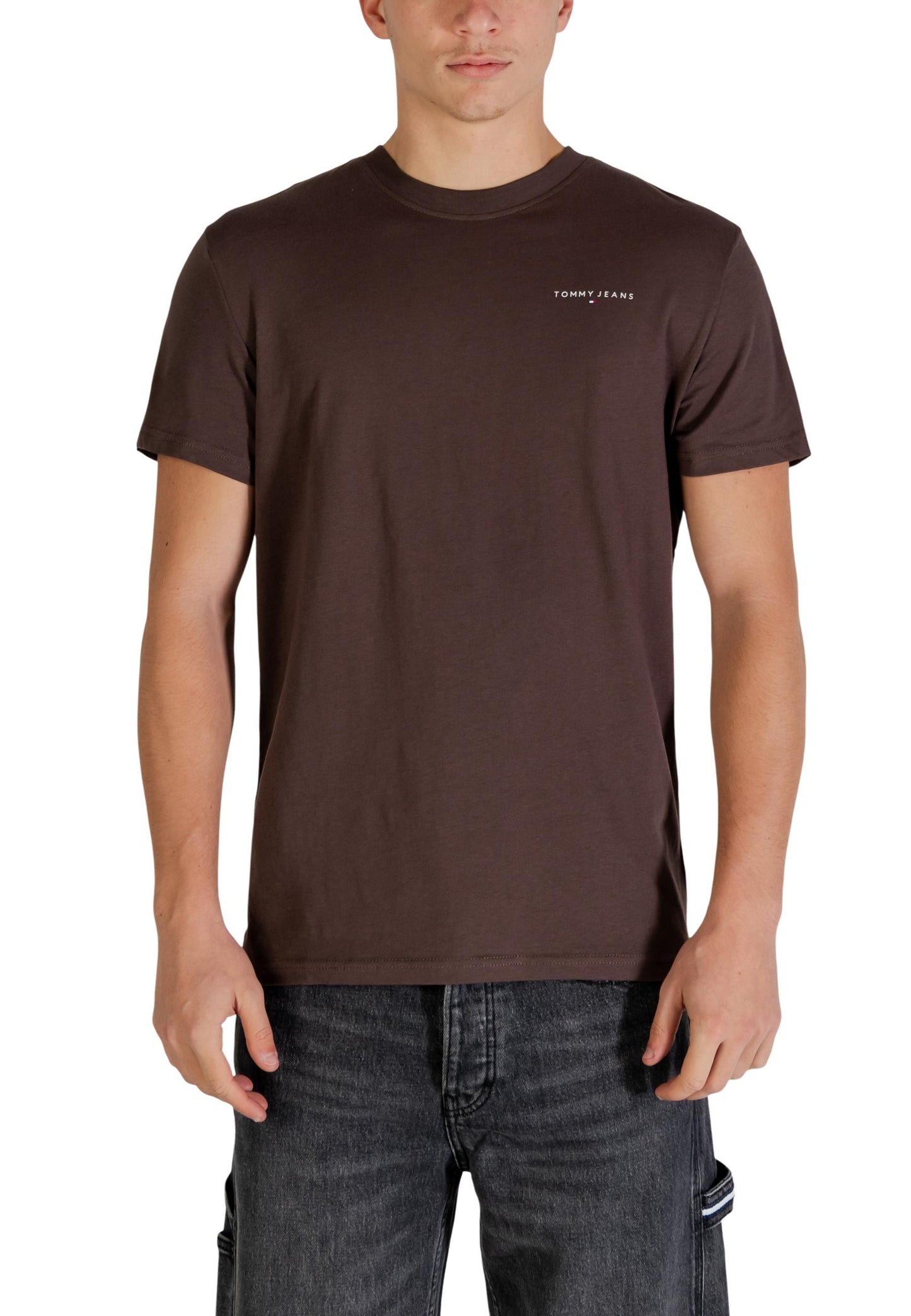 Tommy Hilfiger Jeans T-Shirt Uomo Tommy Hilfiger Jeans DM0DM21780 brown brown