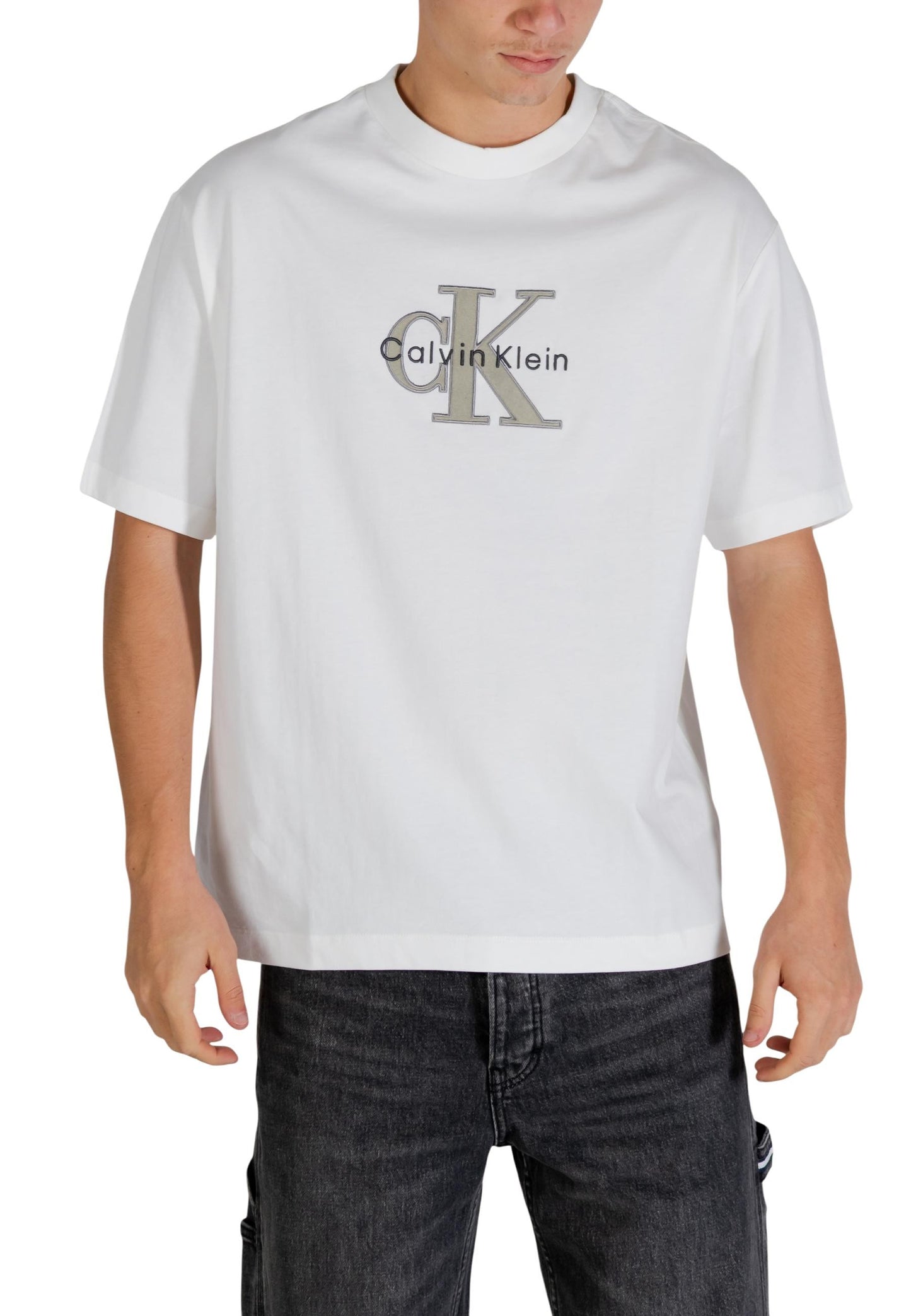 Calvin Klein Jeans T-Shirt Uomo Calvin Klein Jeans LV04RE815G white white