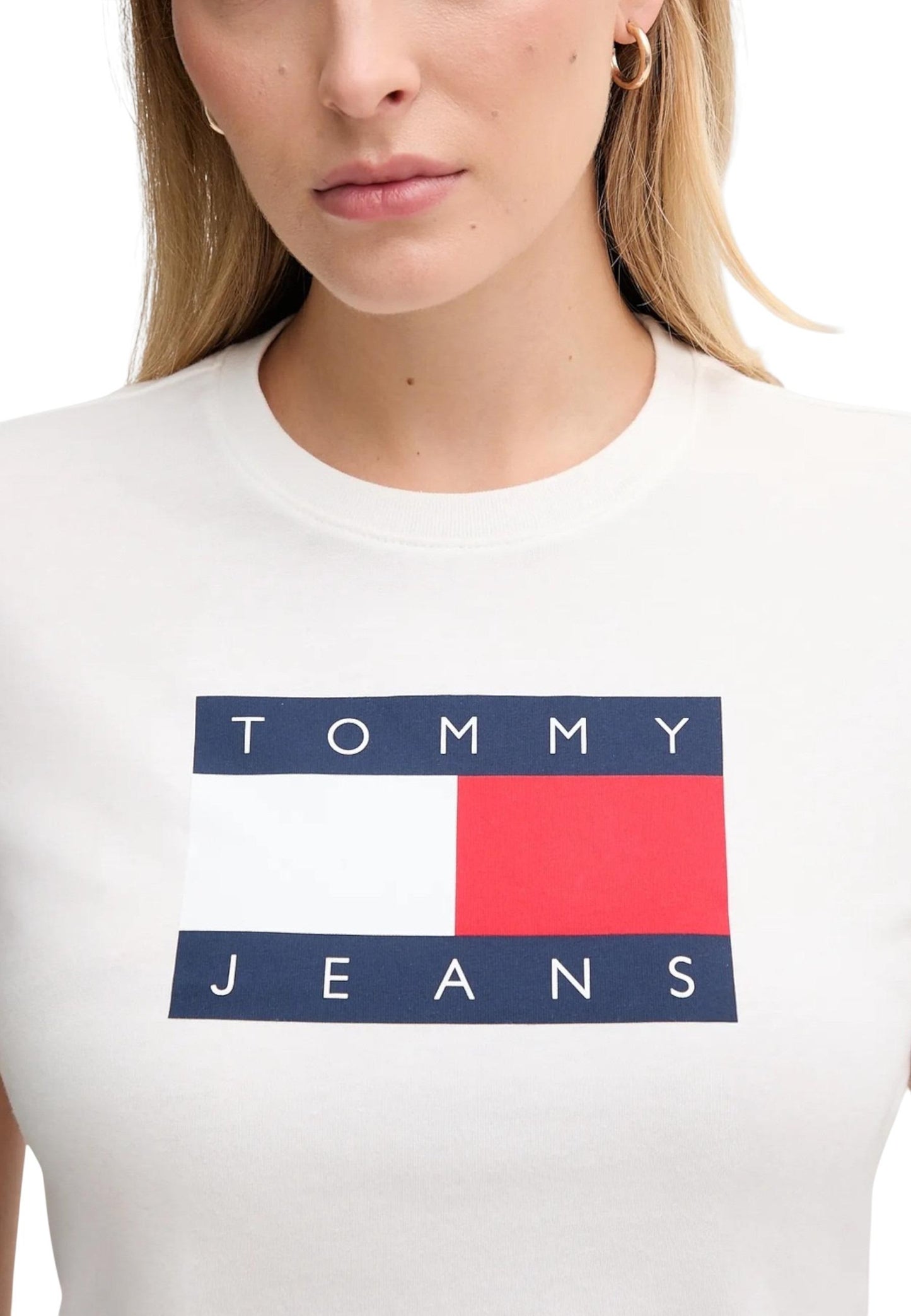 Tommy Hilfiger Jeans T-Shirt Donna Tommy Hilfiger Jeans DW0DW22562 white white