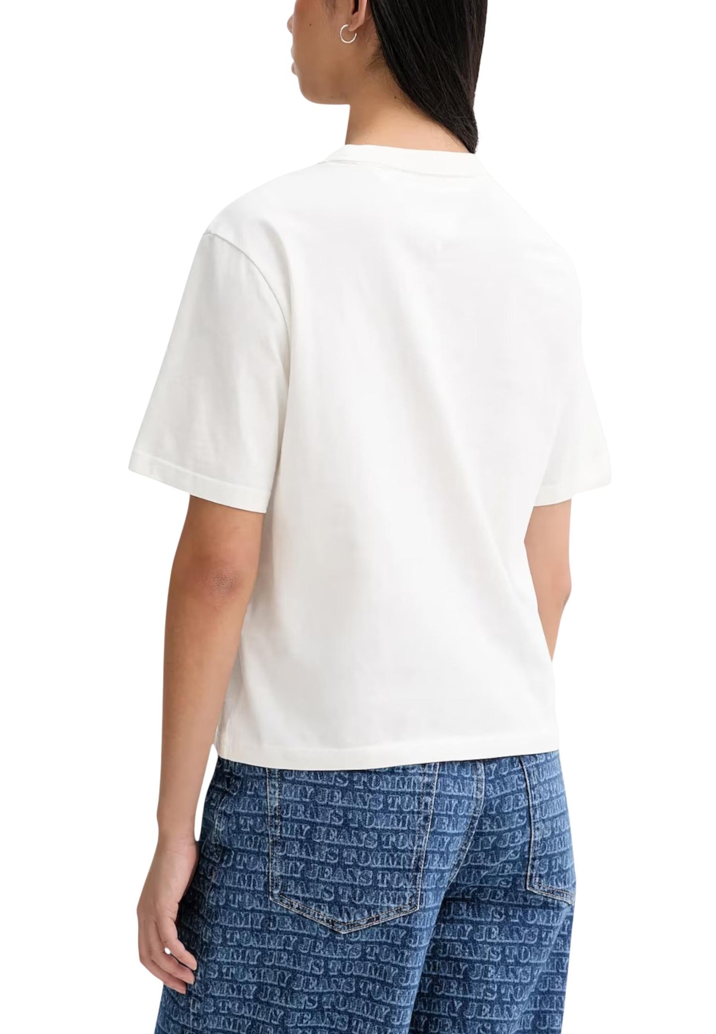 Tommy Hilfiger Jeans T-Shirt Donna Tommy Hilfiger Jeans DW0DW22202 white white