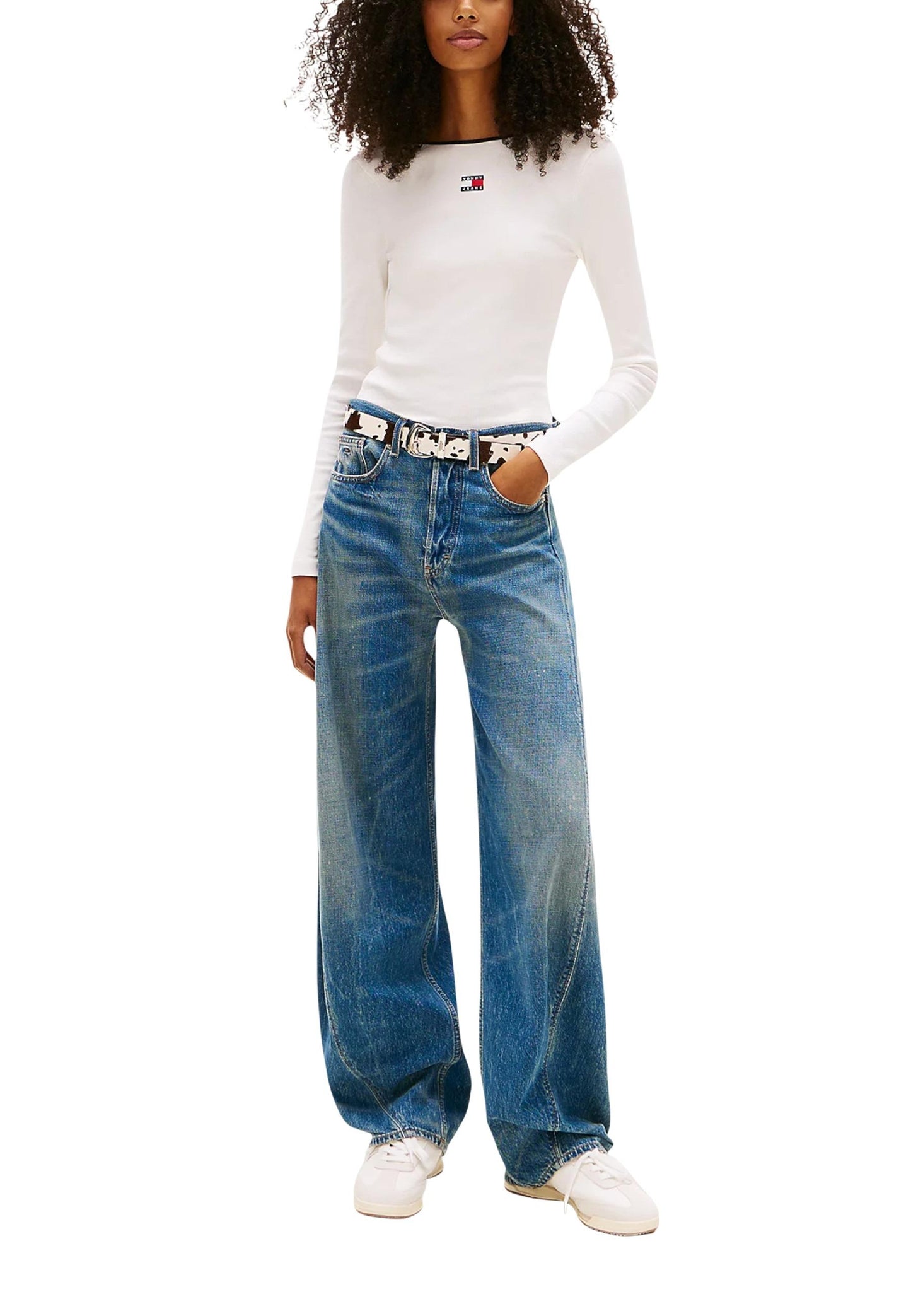 Tommy Hilfiger Jeans T-Shirt Donna Tommy Hilfiger Jeans DW0DW21839 white white