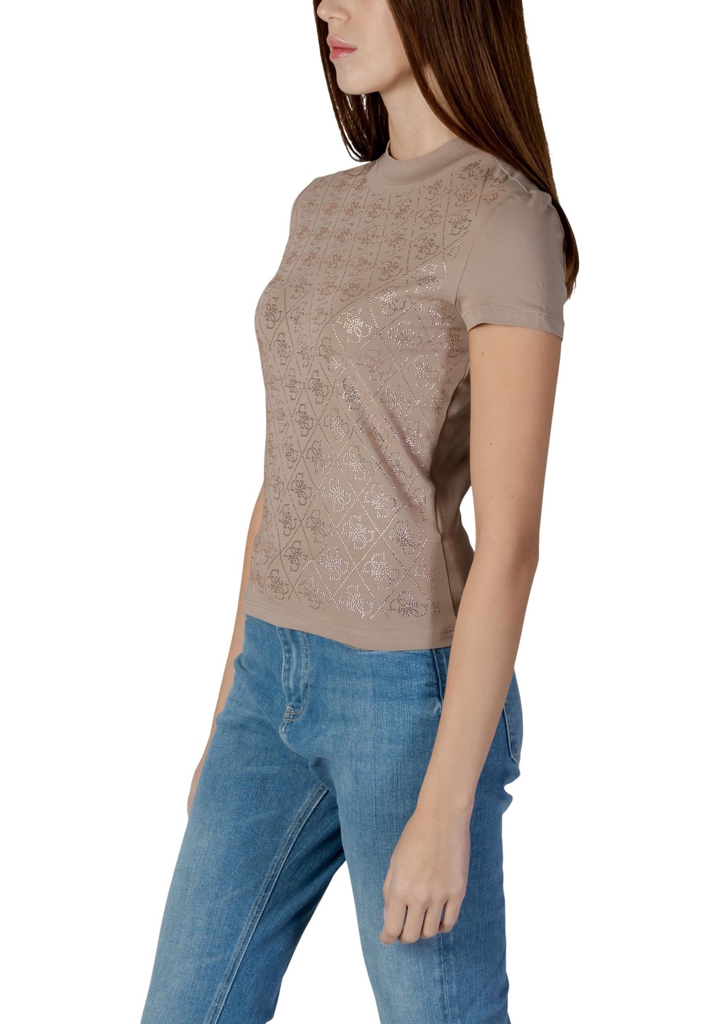 Guess T-Shirt Donna Guess W4BI26 J1314 beige beige