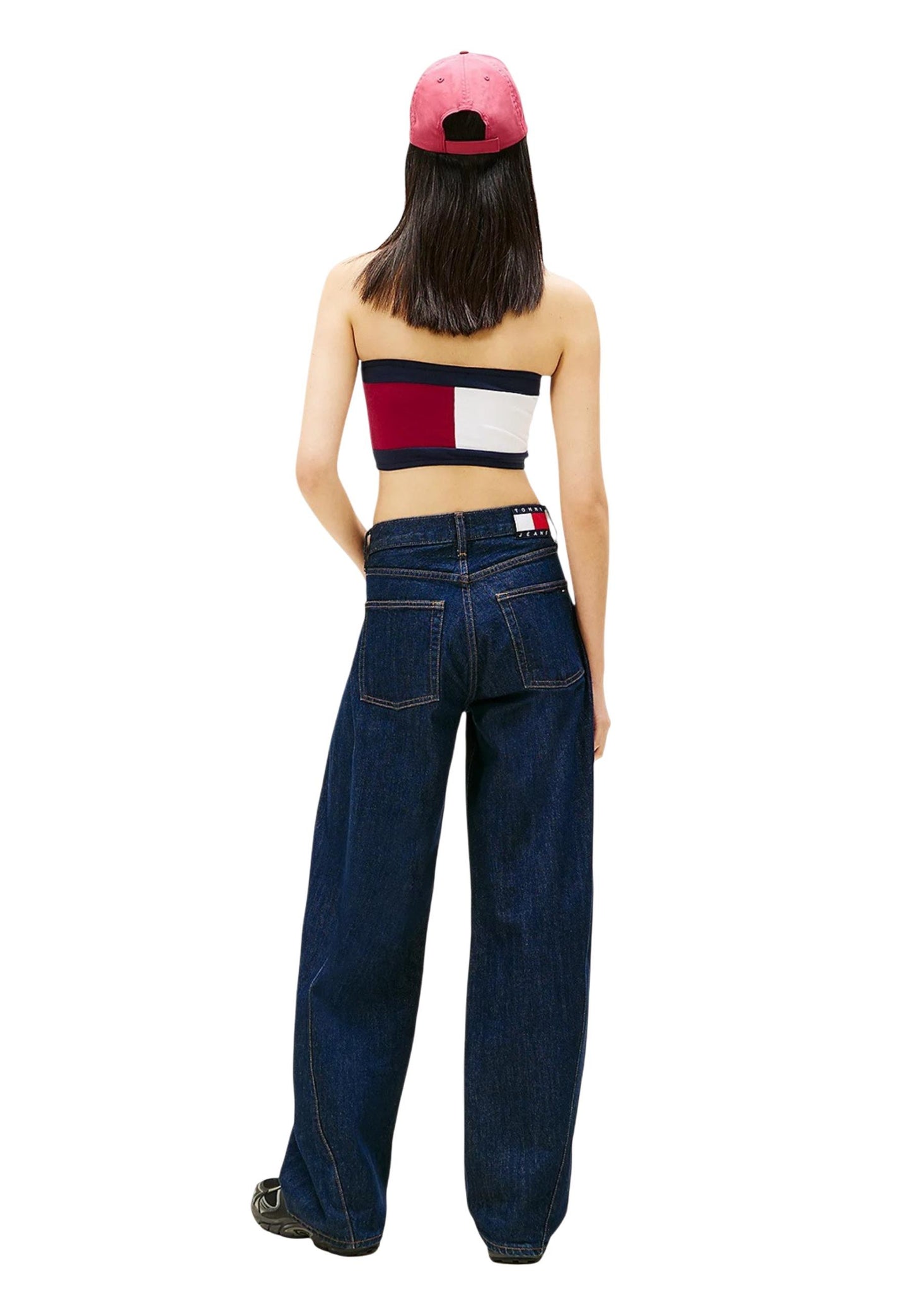 Tommy Hilfiger Jeans Top Donna Tommy Hilfiger Jeans DW0DW22637 bordeaux bordeaux
