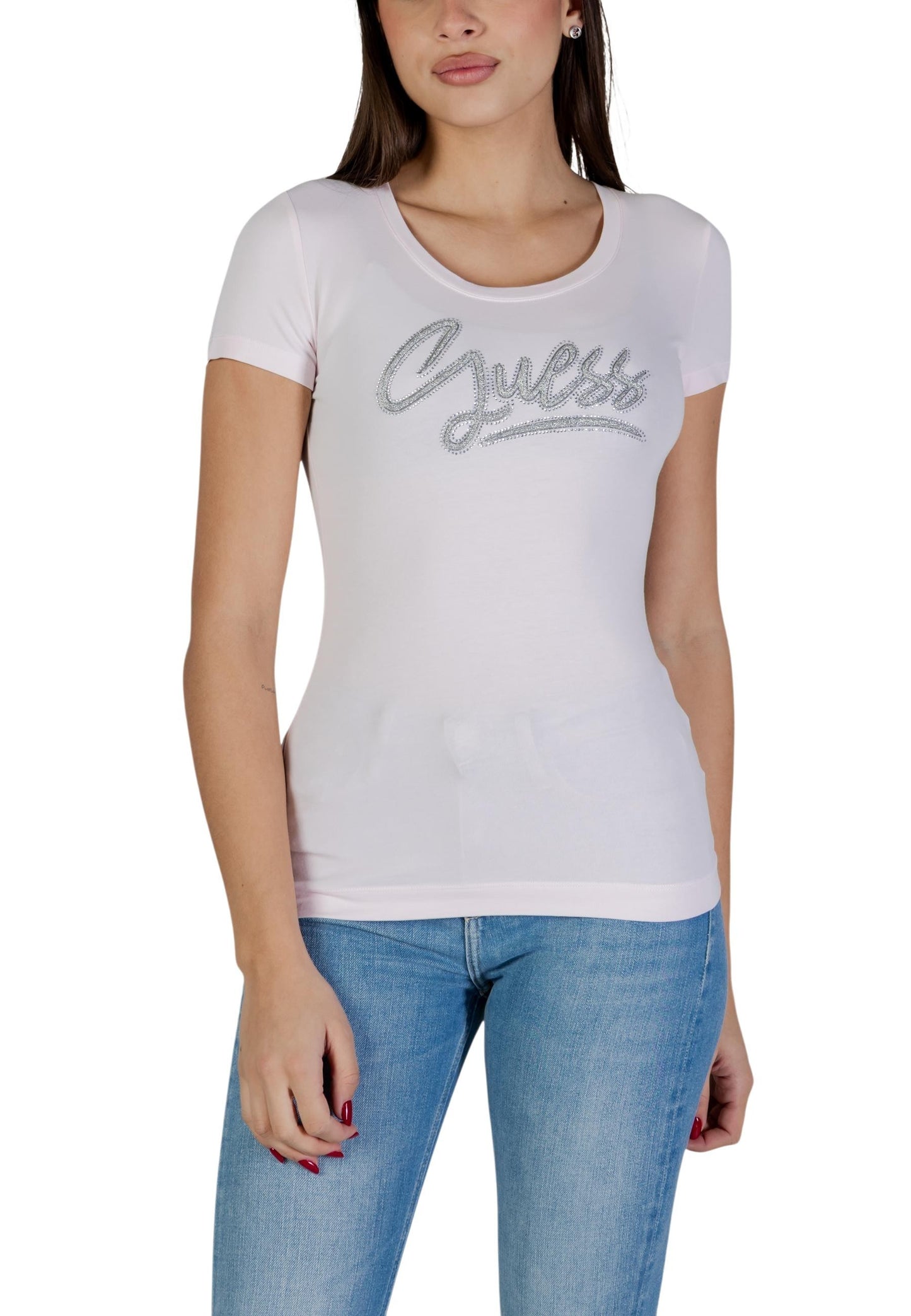 Guess T-Shirt Donna Guess W6RI24 J1314 pink pink