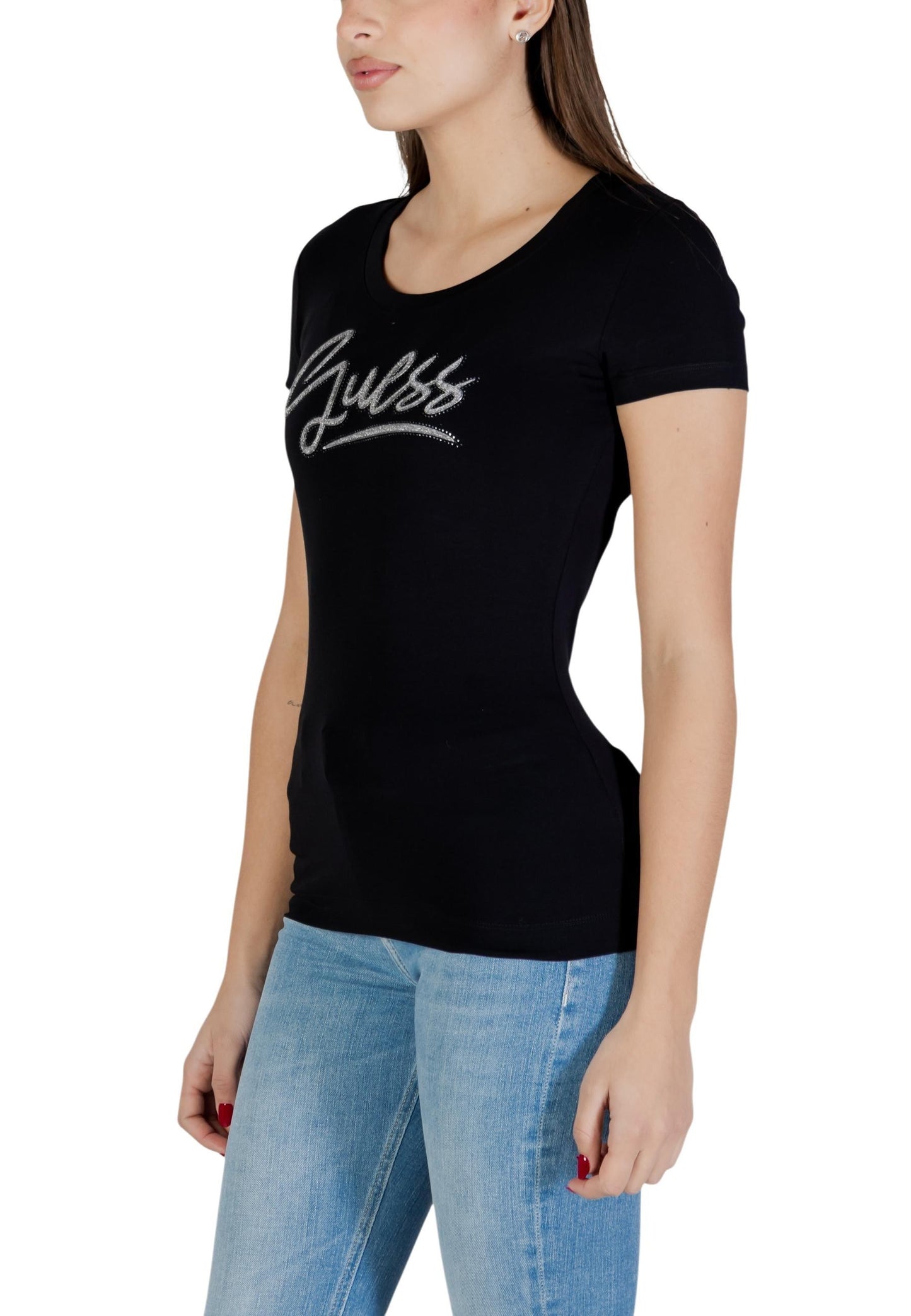 Guess T-Shirt Donna Guess W6RI24 J1314 black black