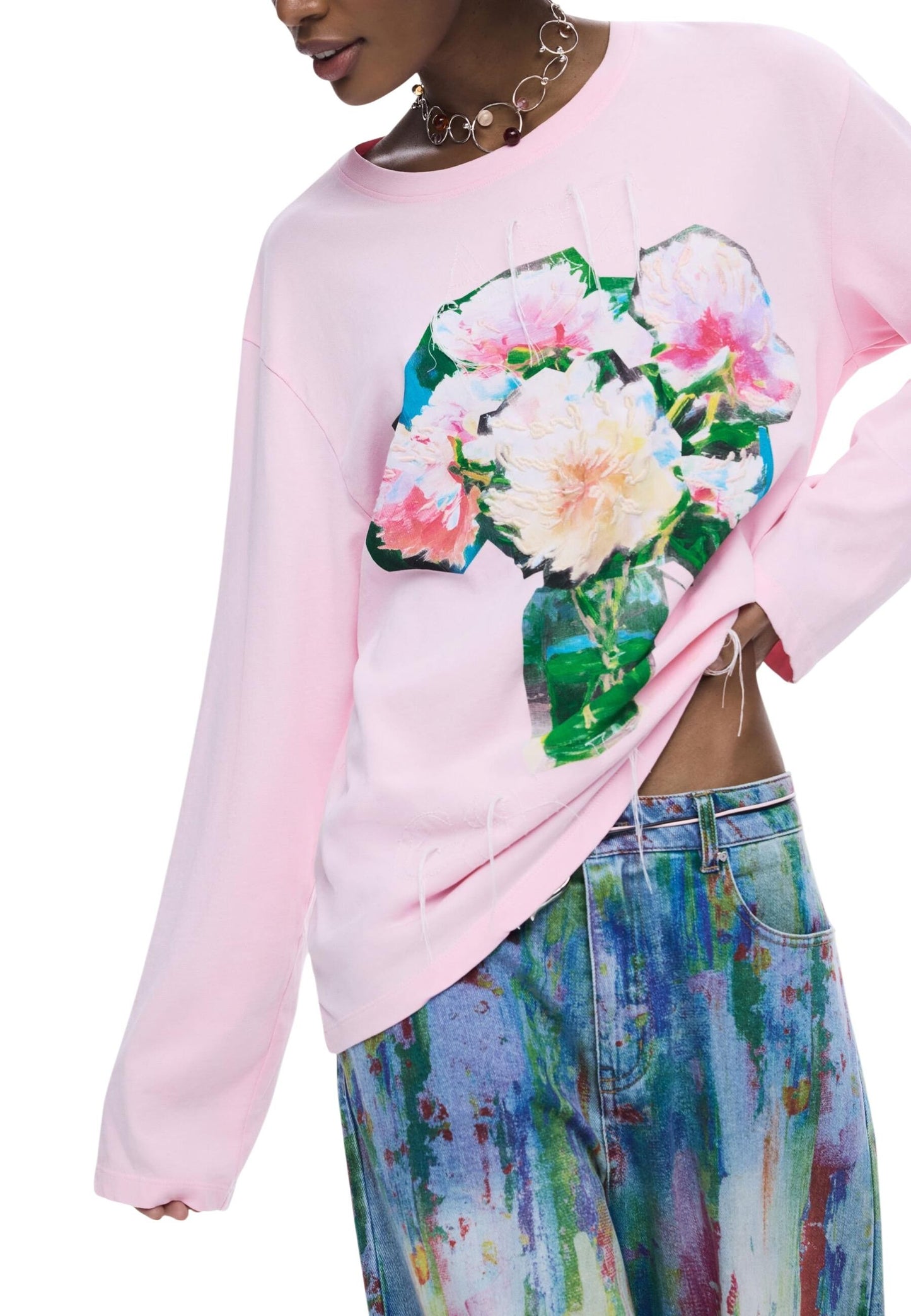 Desigual T-Shirt Donna Desigual 26SWTKX4 pink pink
