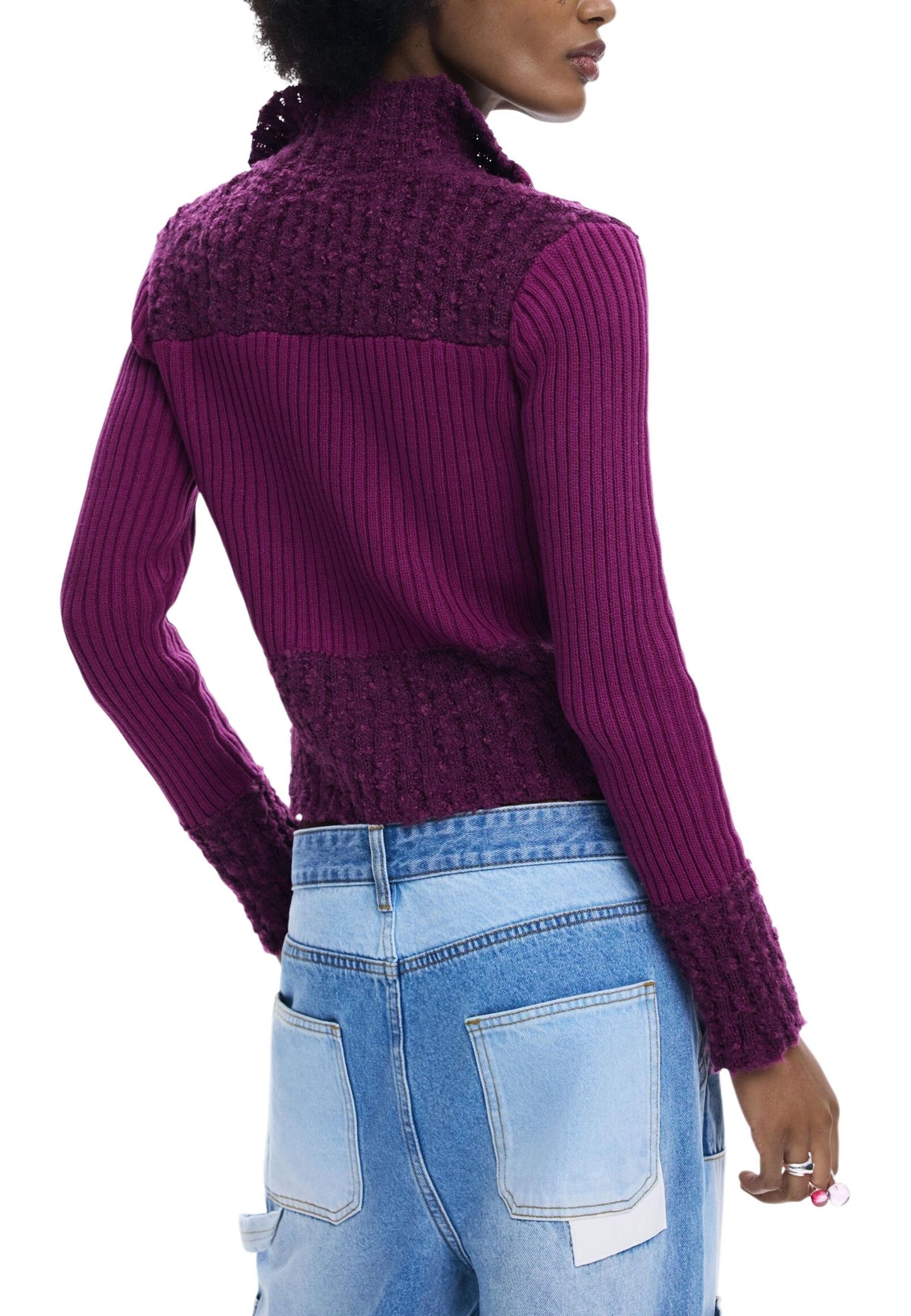 Desigual Cardigan Donna Desigual 26SWJFX2 fuchsia fuchsia