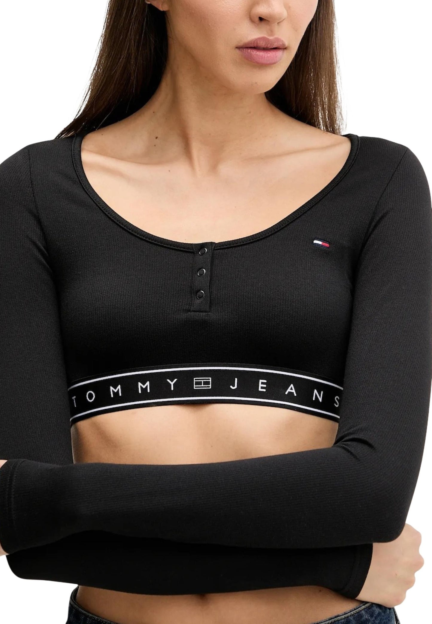 Tommy Hilfiger Jeans T-Shirt Donna Tommy Hilfiger Jeans DW0DW22538 black black