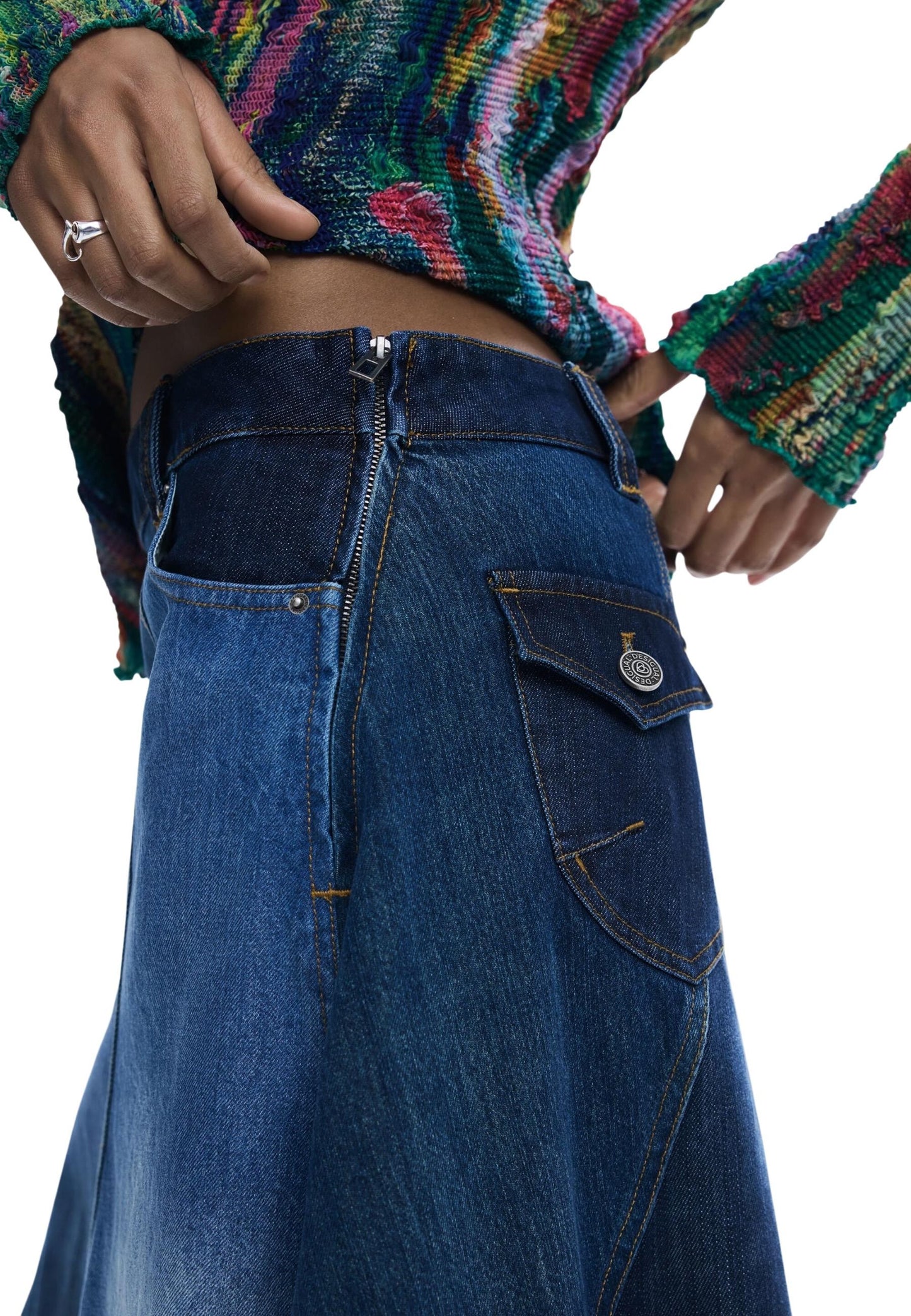 Desigual Gonna Donna Desigual 26SWFDX0 blue blue