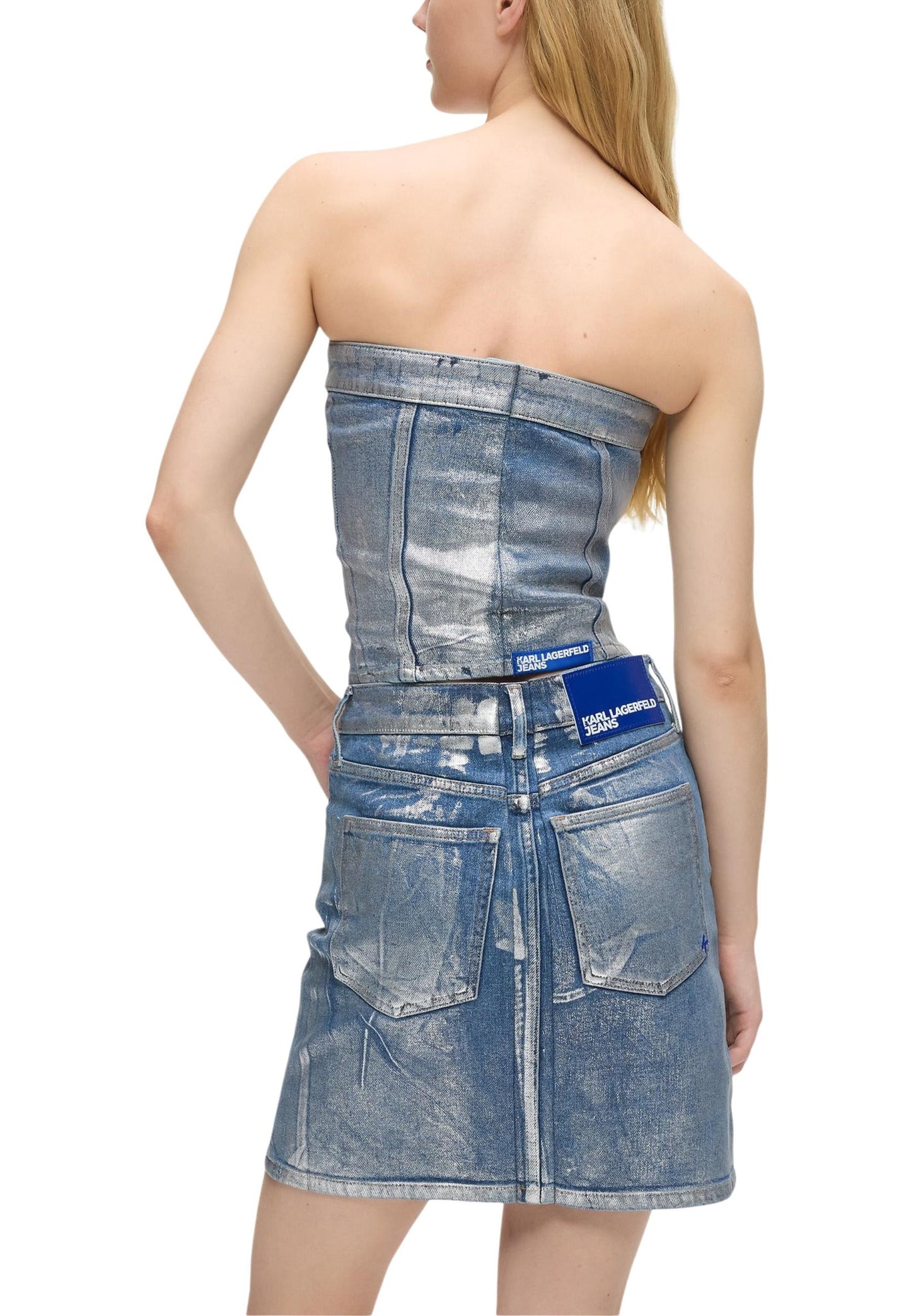 Karl Lagerfeld Jeans Top Donna Karl Lagerfeld Jeans B1W11023 light blue light blue